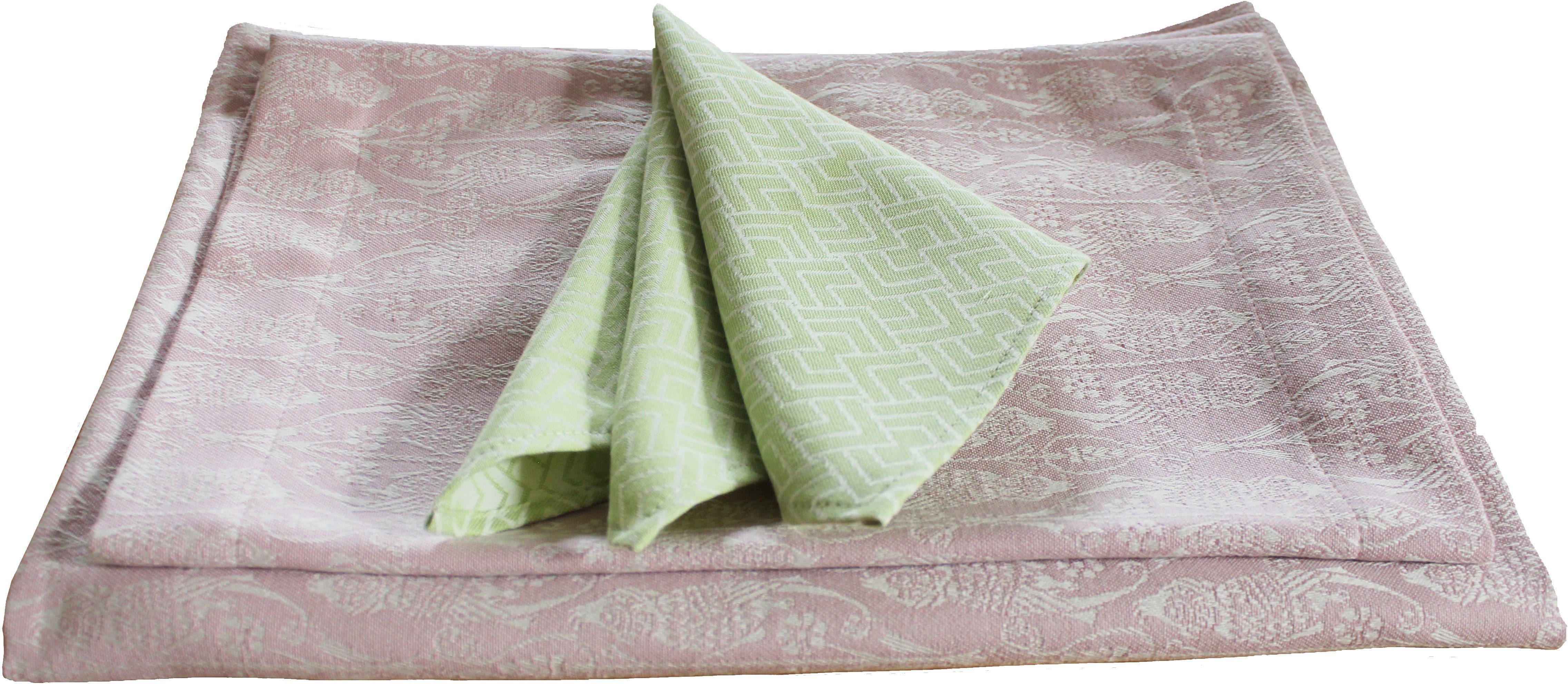 Adam Set placemats Tafelset Little Parrot Made in Germany, voor 6 personen (13 stuks)