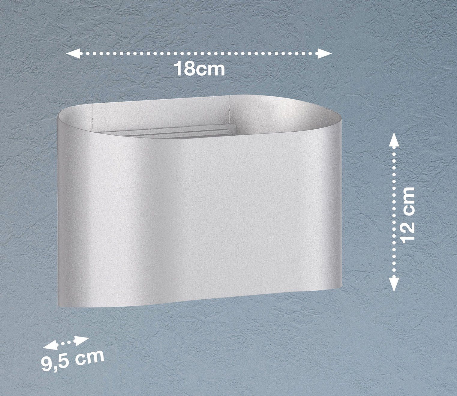 Honsel Leuchten Led-wandlamp Wal (1 stuk)