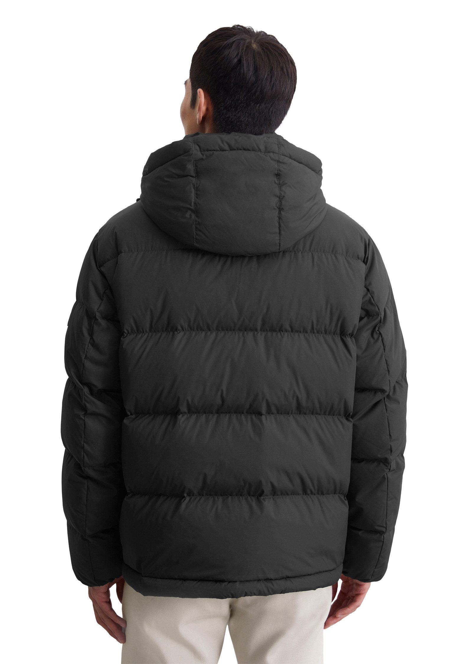Marc O'Polo Winterjack met capuchon en veel details