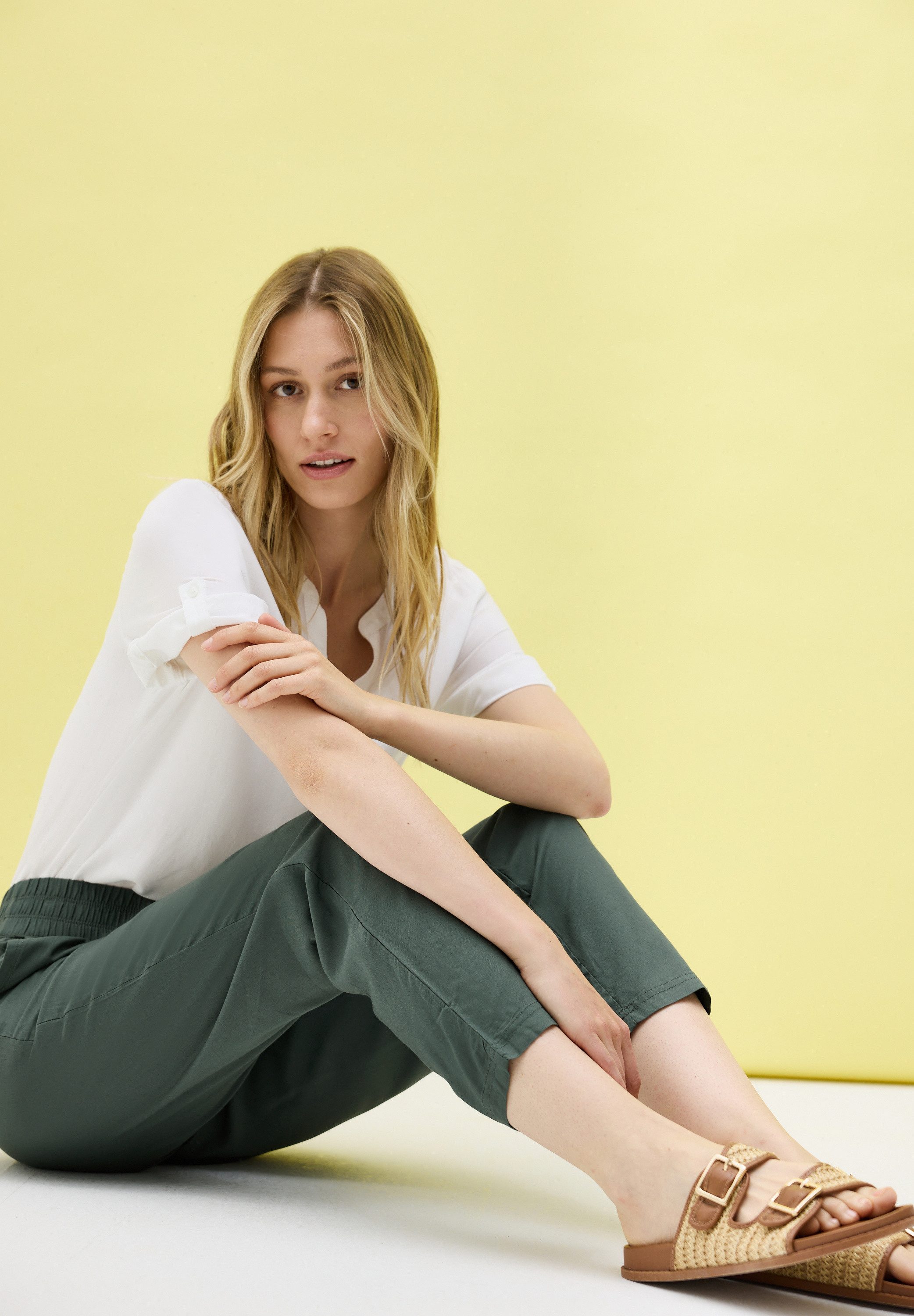 Cecil Stoffen broek Stijl Chelsea met elastische taille