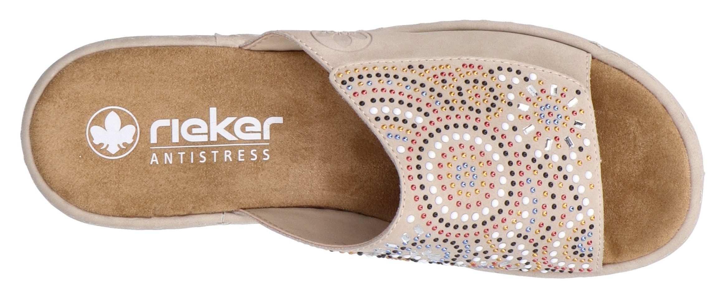 Rieker Slippers Zomerschoen, strandschoen, huisschoen met verstelbare klittenbandsluiting