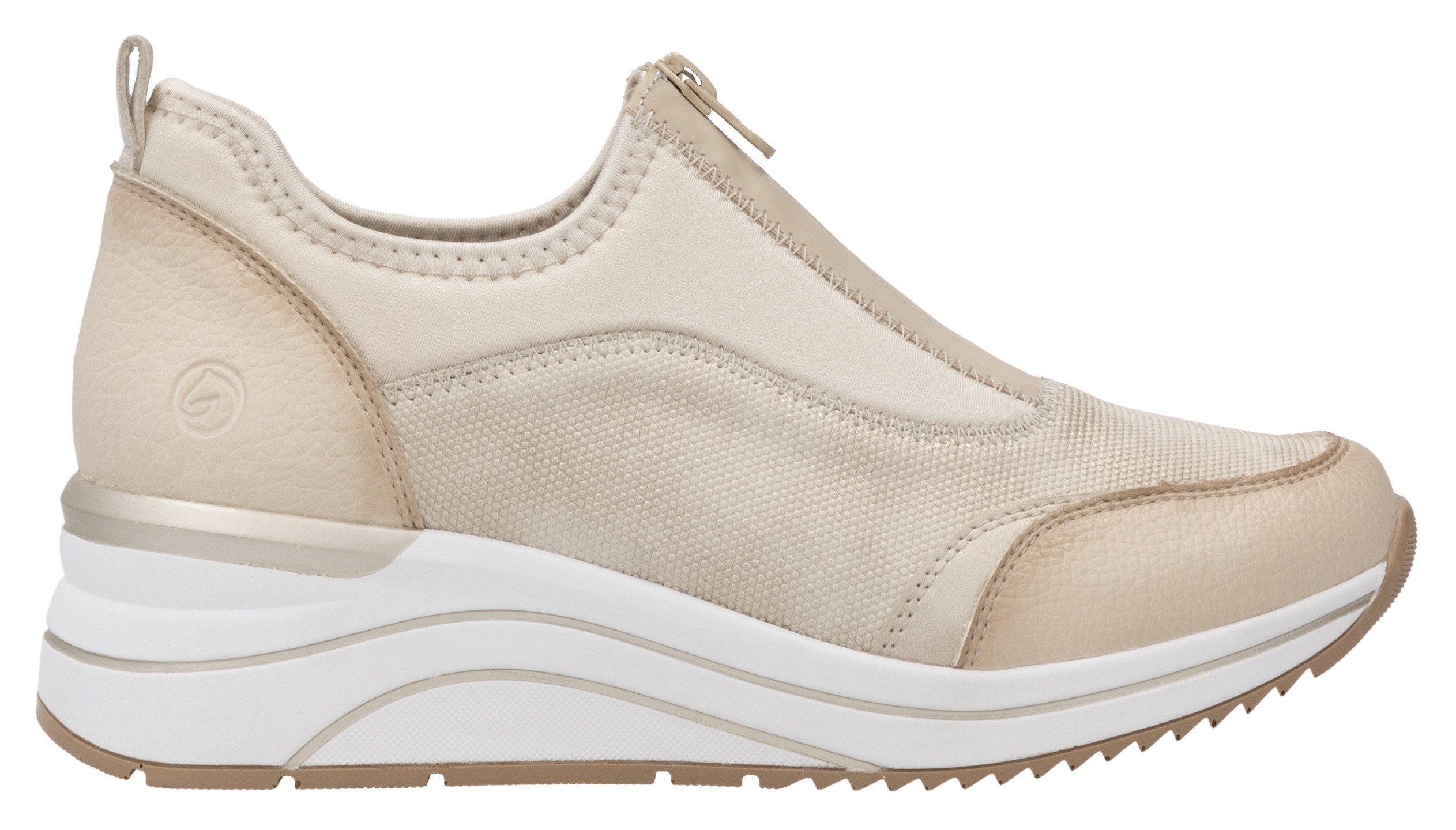 Remonte Slip-on sneakers , vrijetijdsschoen, lage schoen, slipper in vegan verwerking