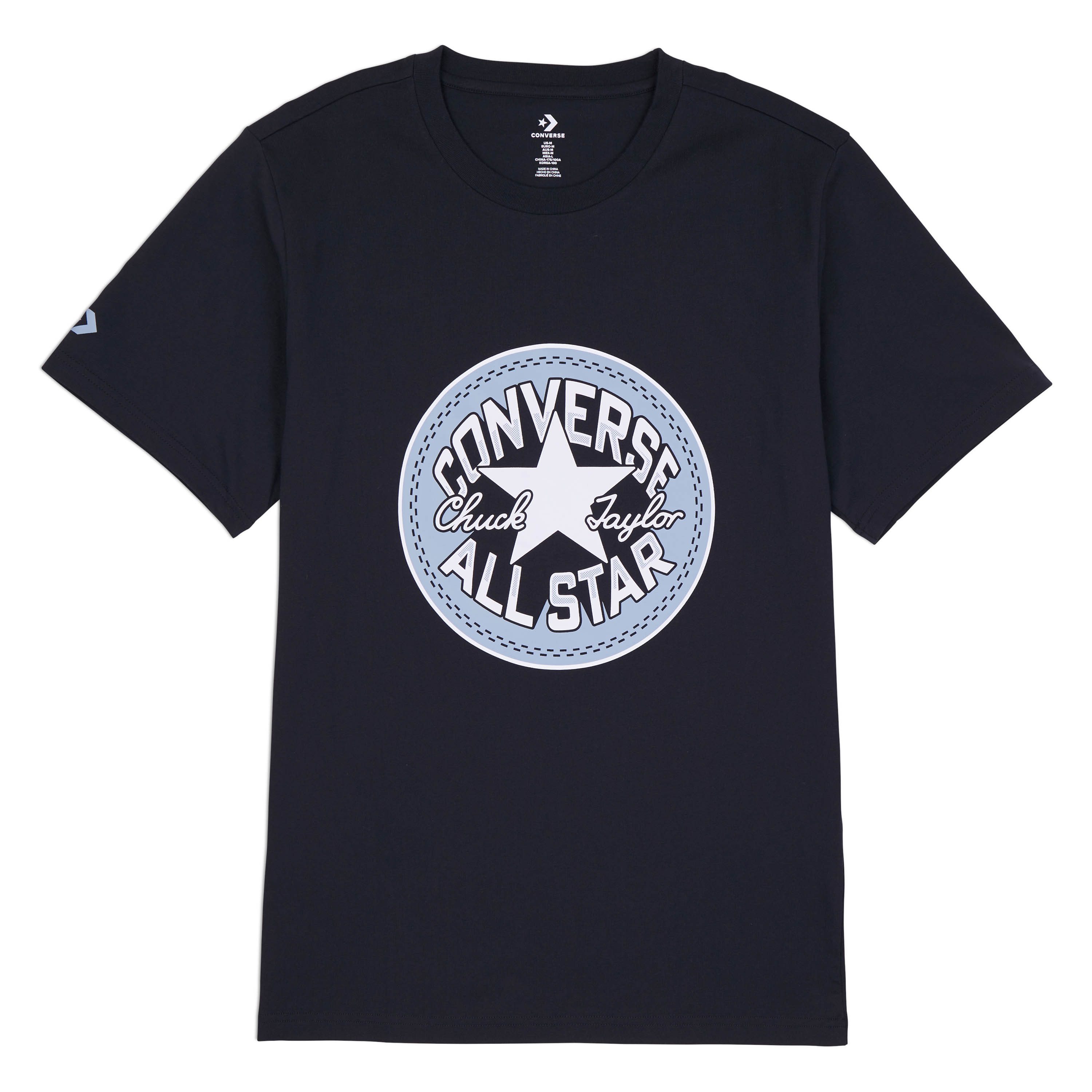 Converse T-shirt MEN'S CONVERSE PATCH REMIX T-SHIRT heren t-shirts maat S zwart