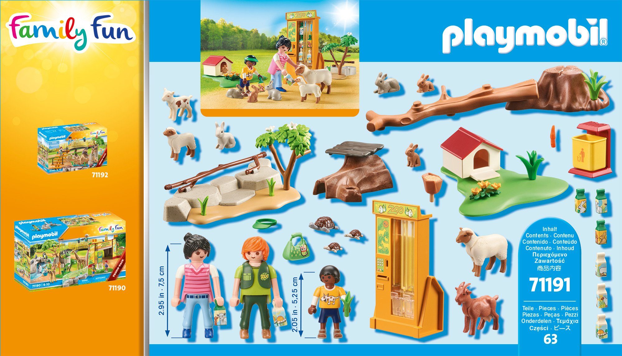 Playmobil® Constructie-speelset Avonturenkinderboerderij (71191), Family fun (63-delig)