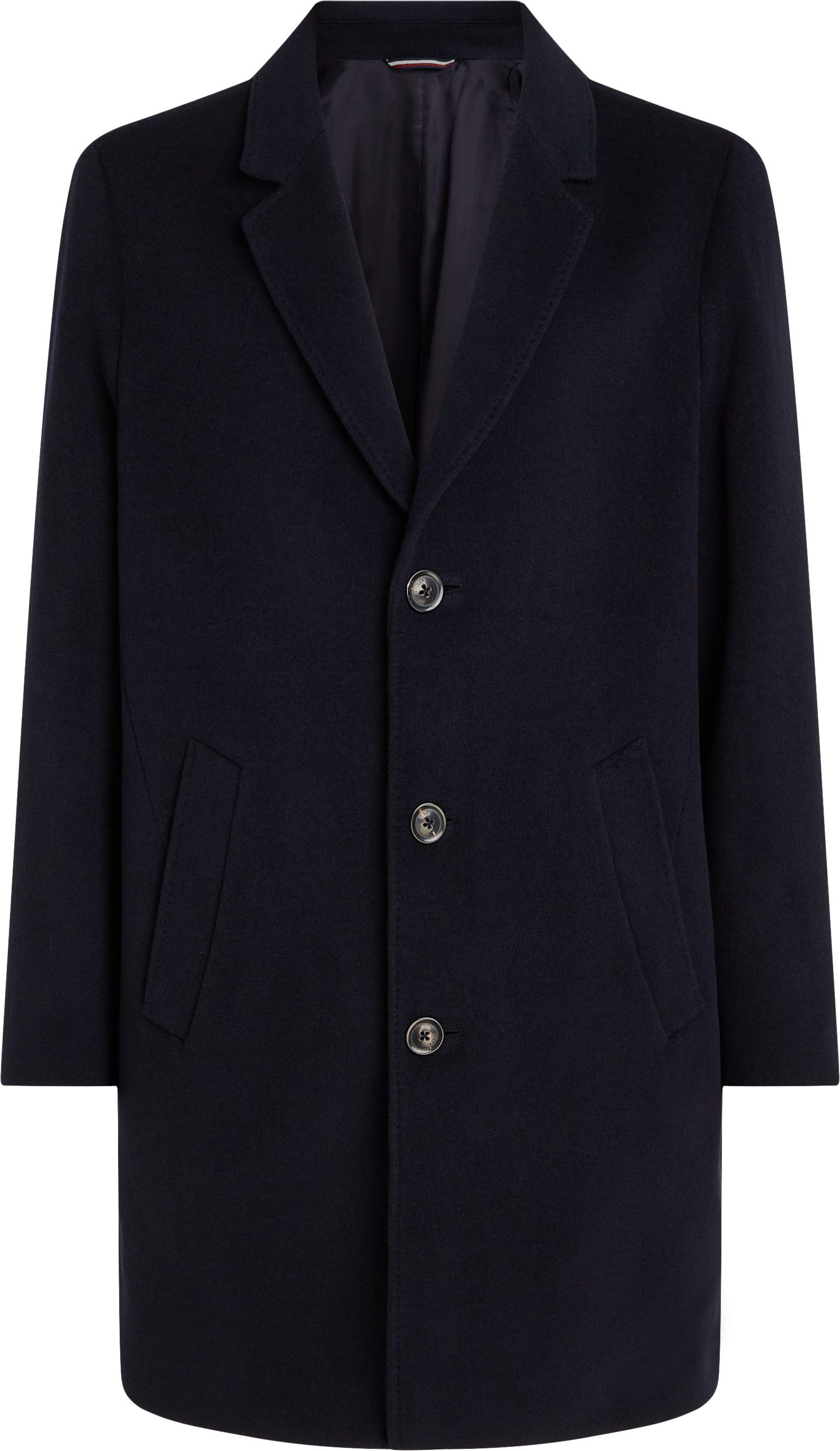 Tommy Hilfiger Wollen jas BT-WOOL MIX COAT-B in grote maten, met hoogwaardige knopen