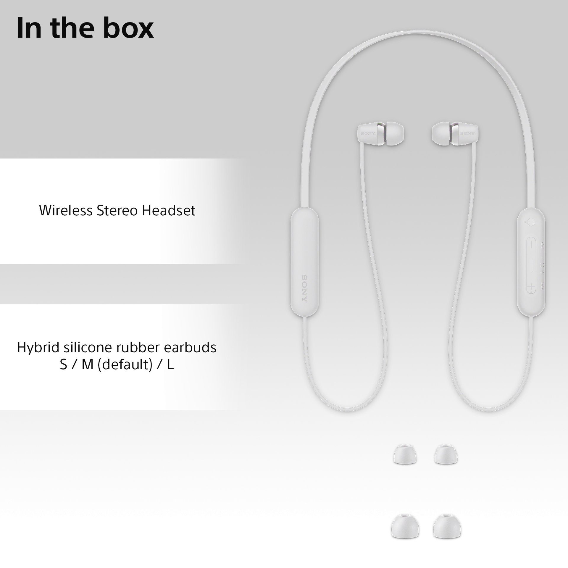Sony In-ear-oordopjes In-ear-hoofdtelefoon WI-C100