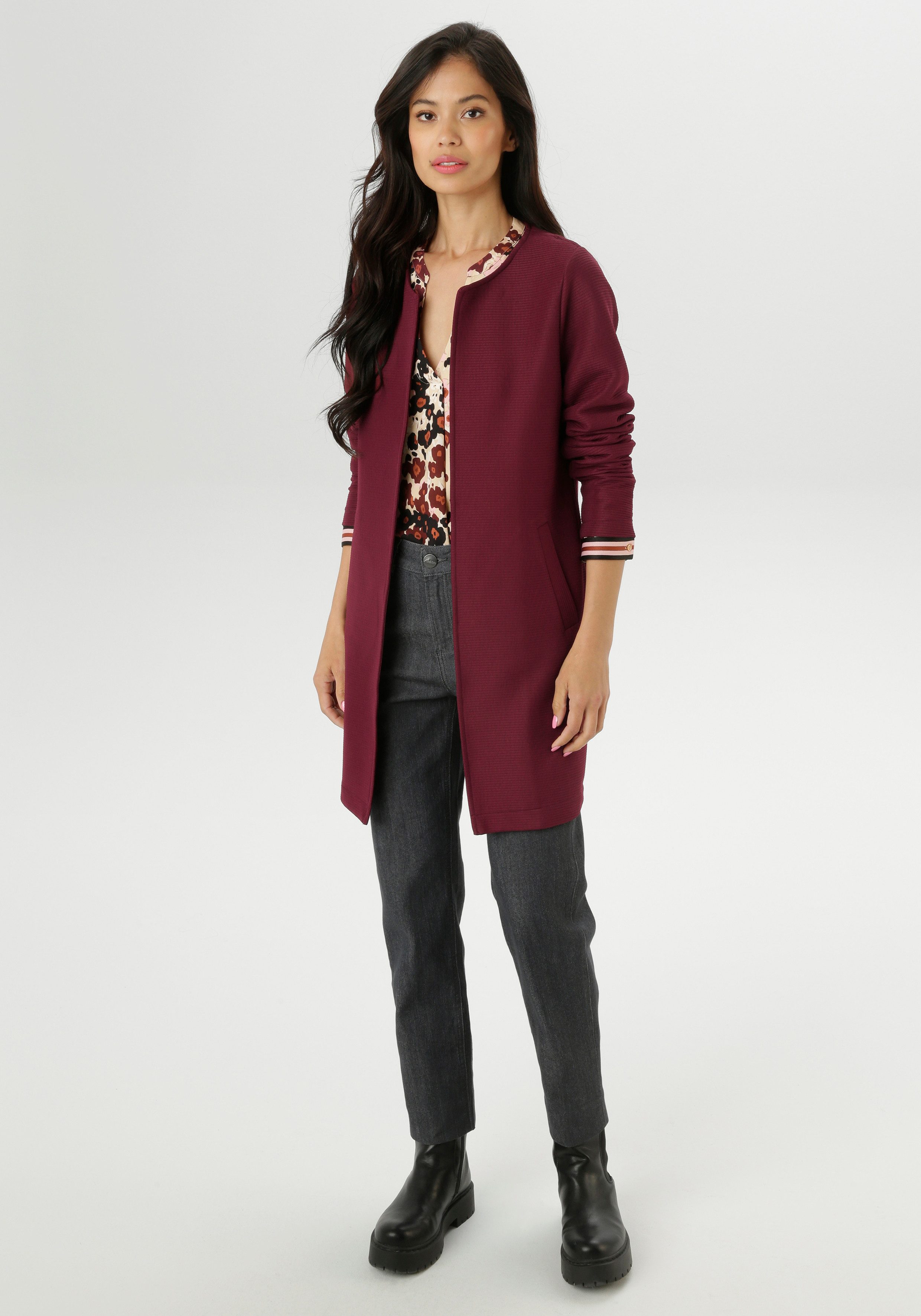 Aniston SELECTED Lange blazer in modieuze lengte