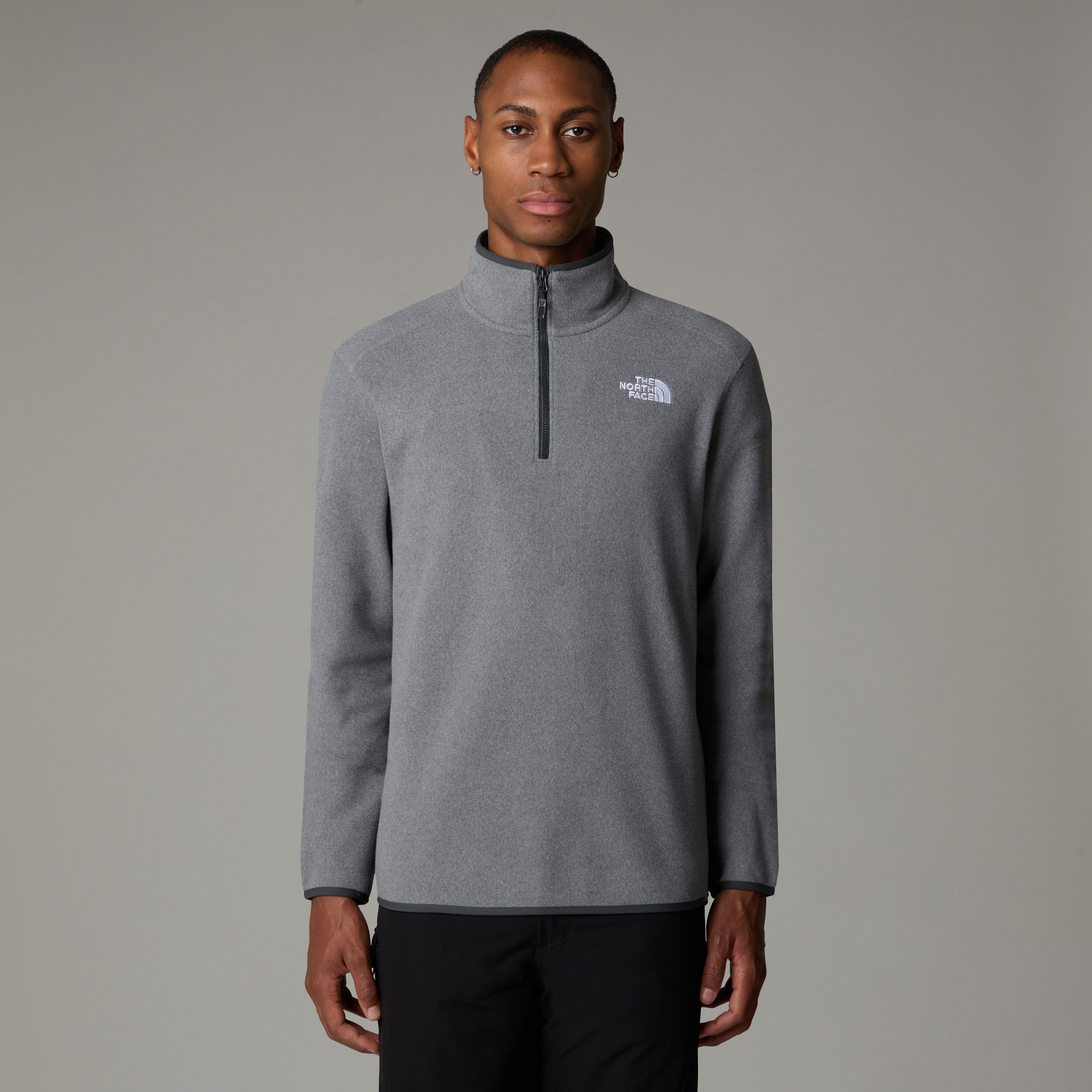 The North Face Fleecetrui M 100 GLACIER 1/4 ZIP - EU met subtiele logo- borduursels (1-delig)