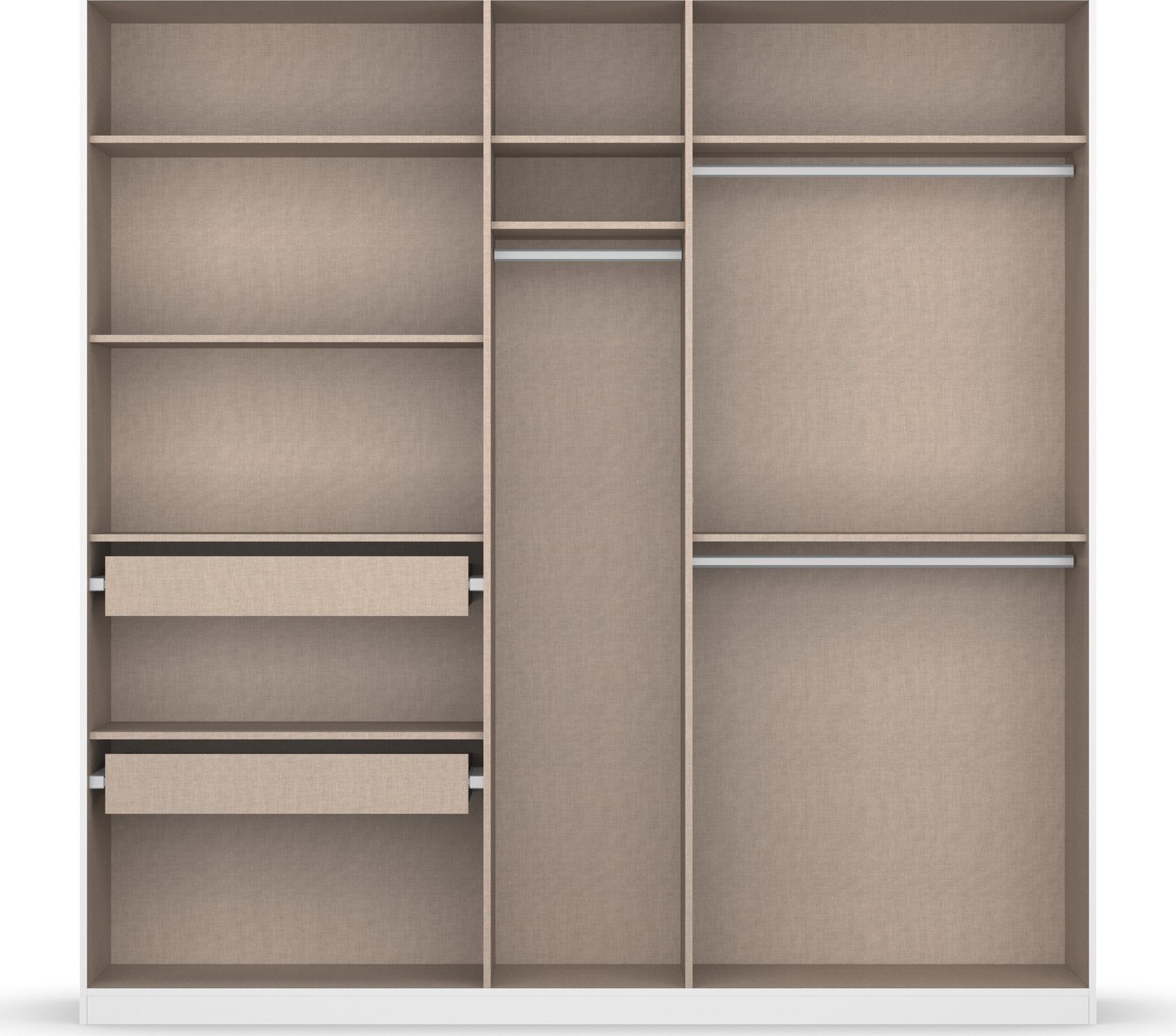 rauch Draaideurkast Kledingkast kast garderobe KOLUNA met hoogwaardige glasfront