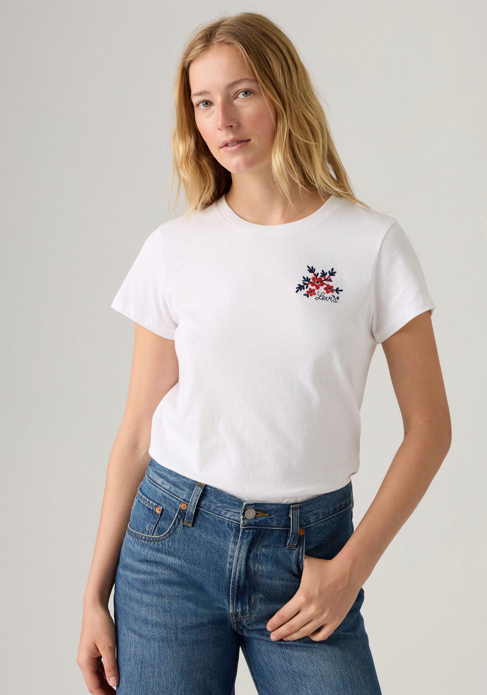 Levi's® T-shirt The Perfect Tee met batwing-logoprint