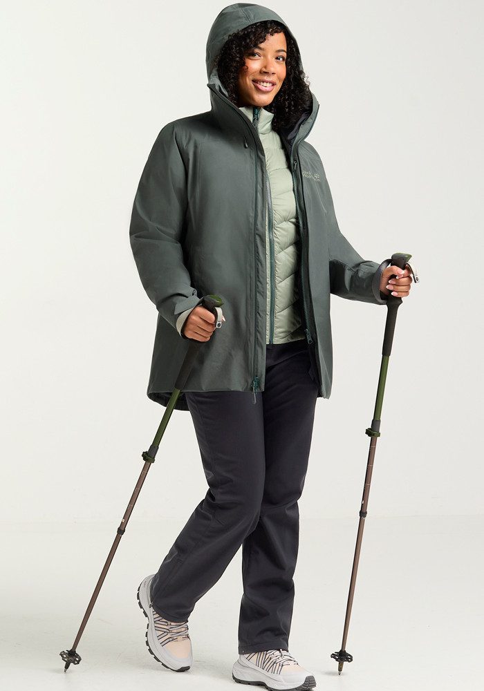 Jack Wolfskin Functioneel 3-in-1-jack ICECAPE 3IN1 DOWN JKT W RDS