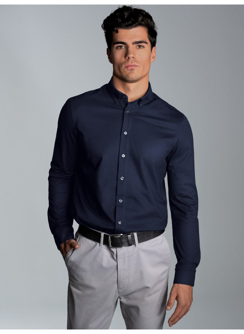 Trigema Poloshirt TRIGEMA business overhemd van DELUXE single jersey (1-delig)