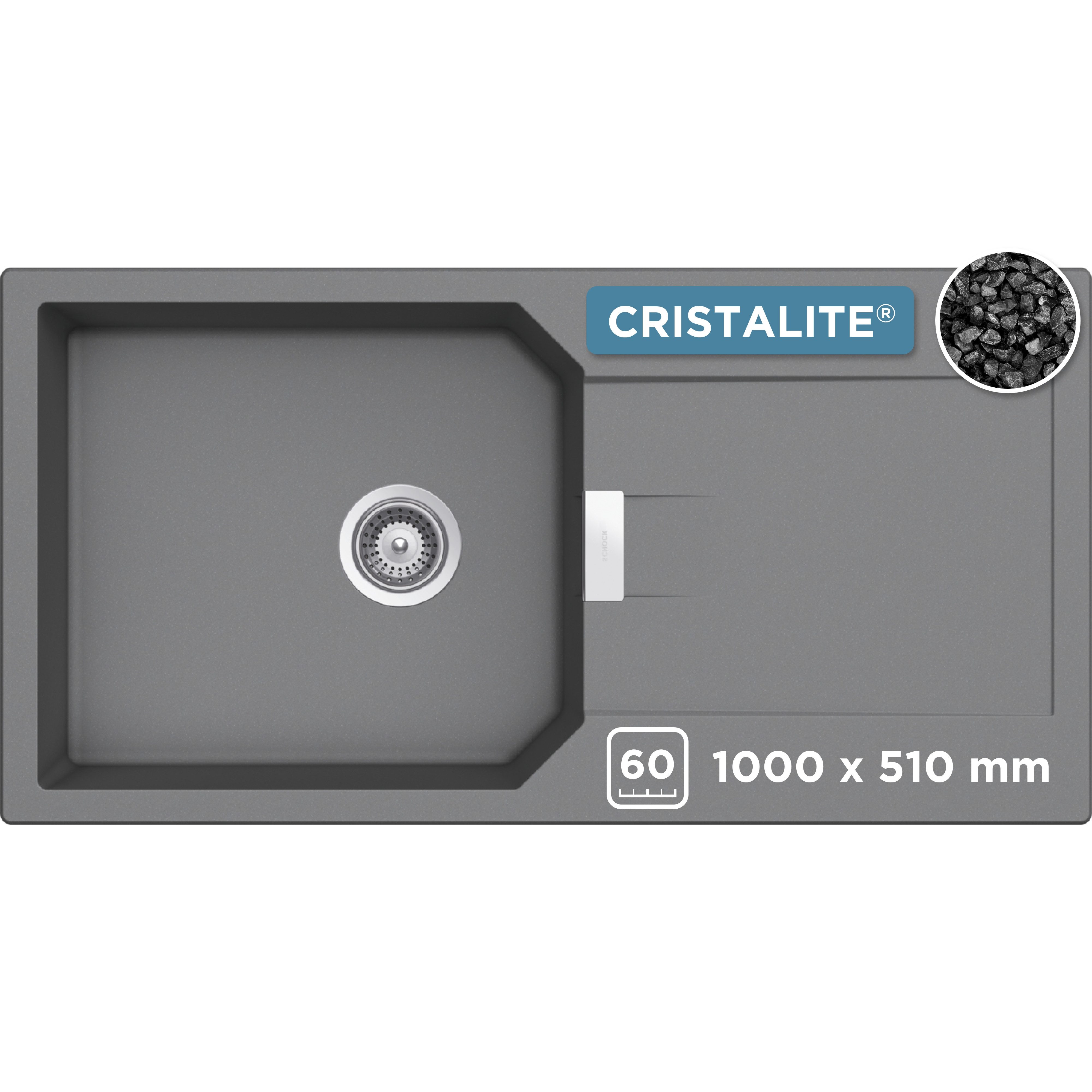 Schock Granieten spoelbak Manhattan D-100L