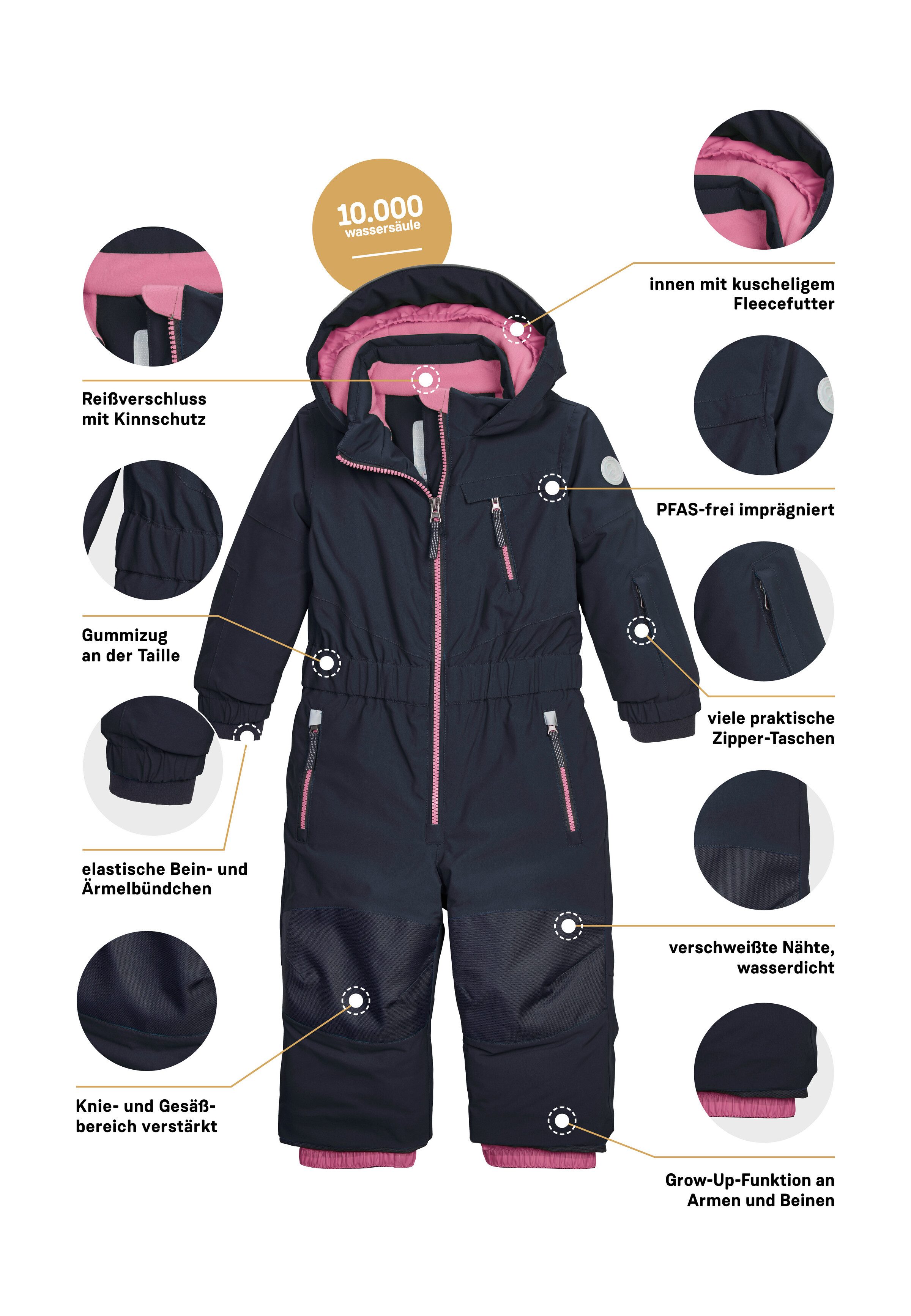 first instinct by killtec Jumpsuit FISW 46 MNS ONPC Wind- em waterdichte sneeuwoverall met verlengbare armen en benen