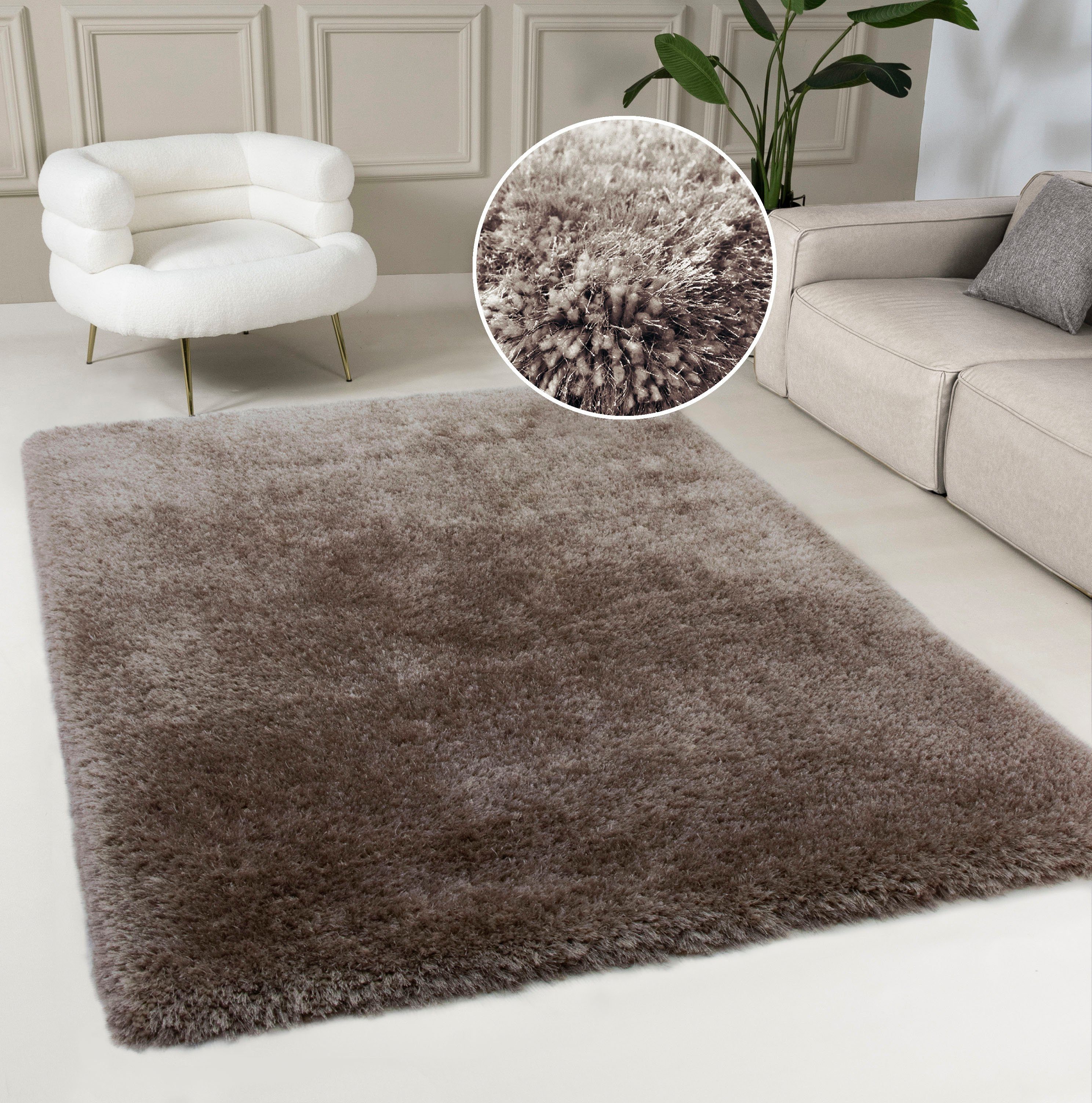 Guido Maria Kretschmer Home&Living Hoogpolig vloerkleed Micro exclusieve tapijt, zeer hoge pool, zacht door microvezel