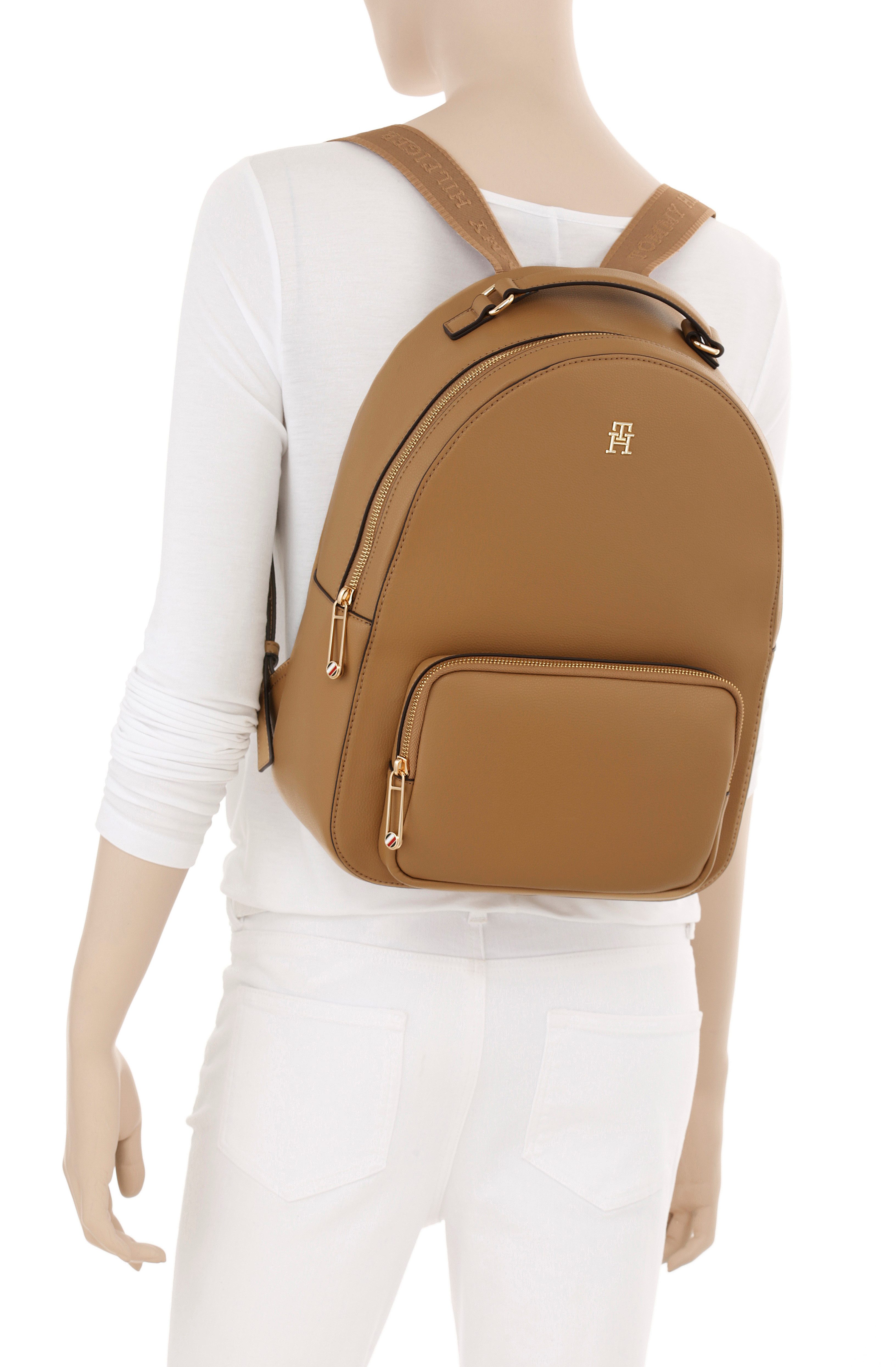 Tommy Hilfiger Rugzak TH SOFT LOGOTAPE BACKPACK , dames vrijetijdsrugzak, vrijetijdstas met th-logo