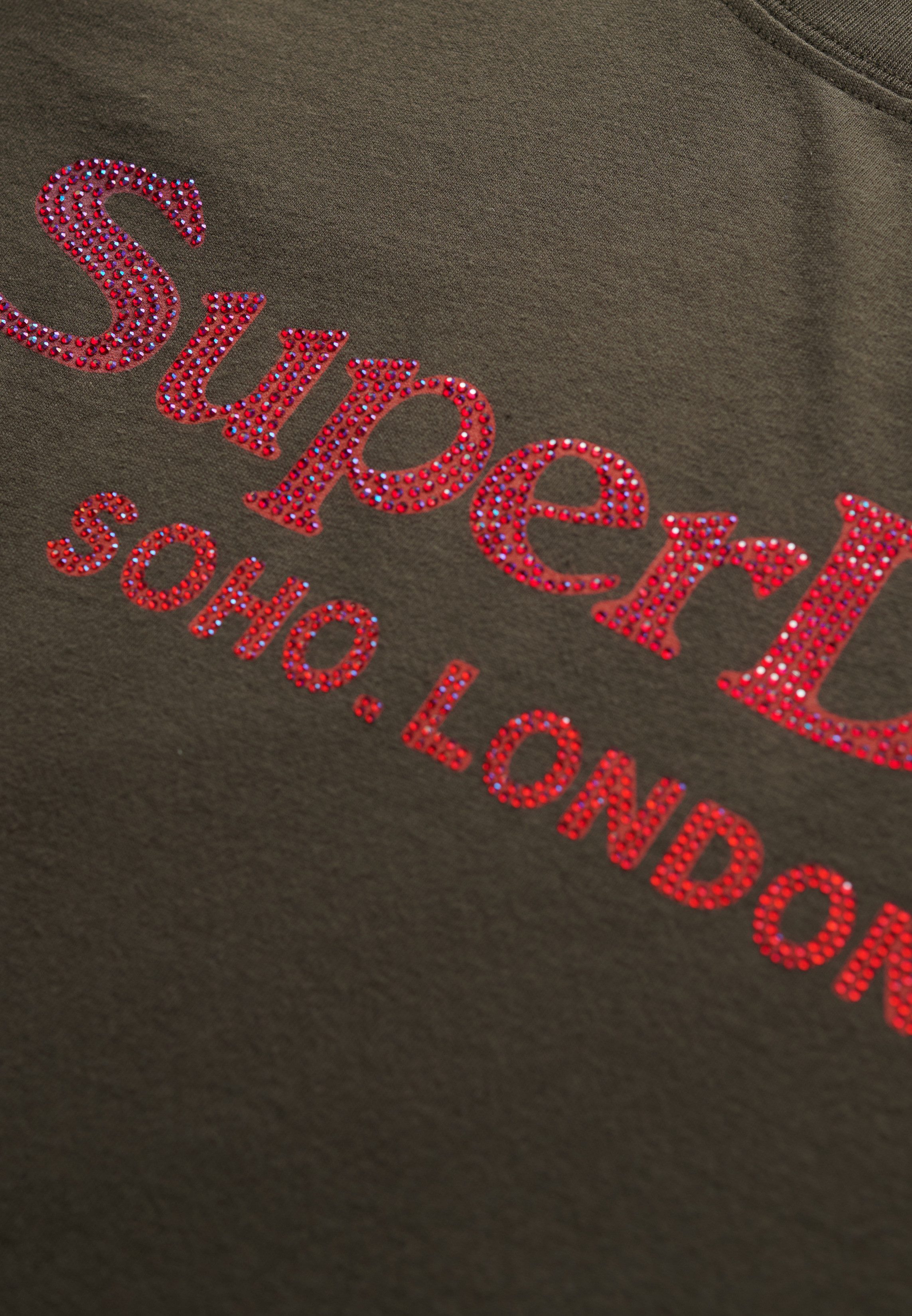 Superdry Shirt met korte mouwen VENUE METALLIC RELAXED TEE