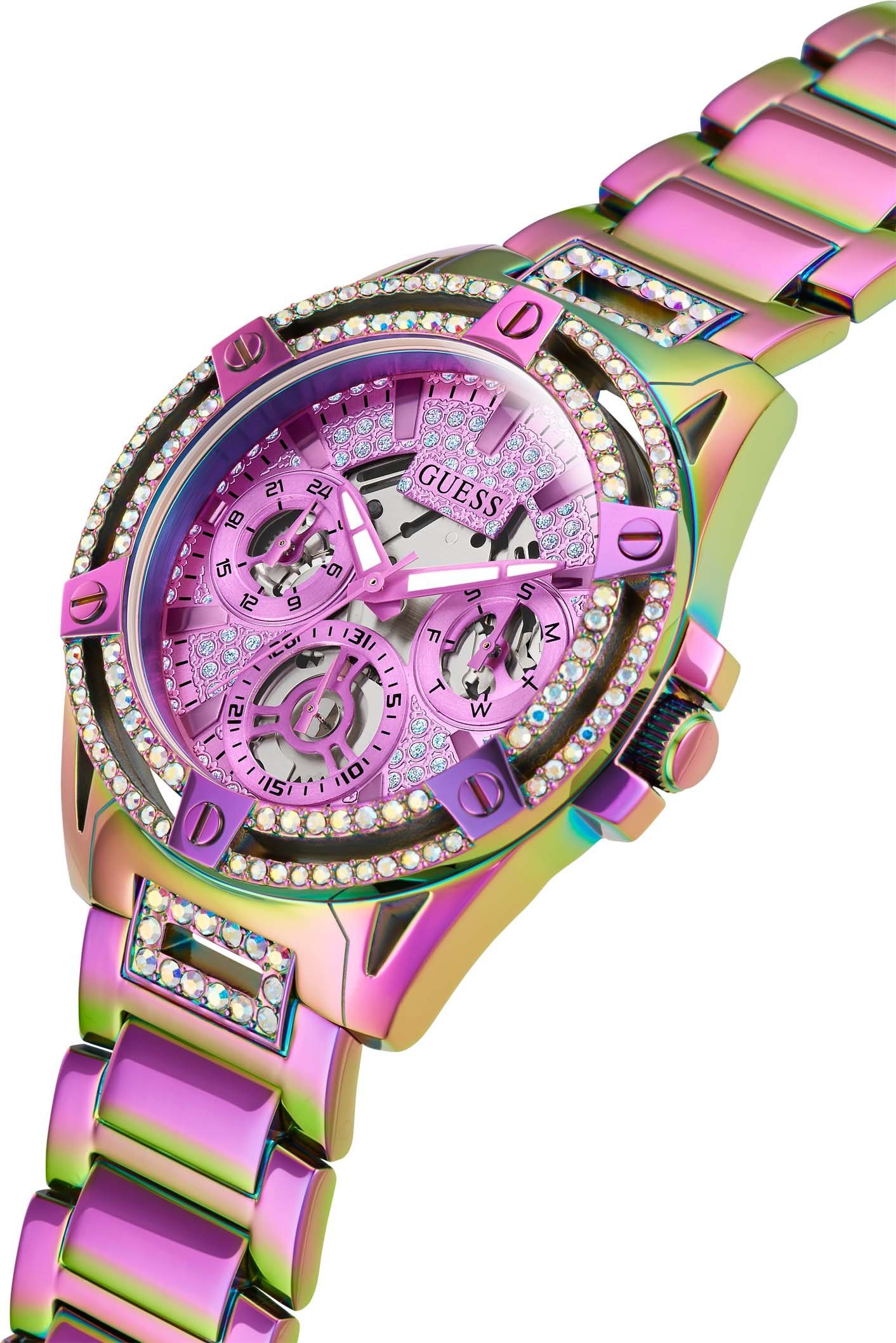 Guess Multifunctioneel horloge Queen Horloge, quartz, dameshorloge, analoog, siliconen band