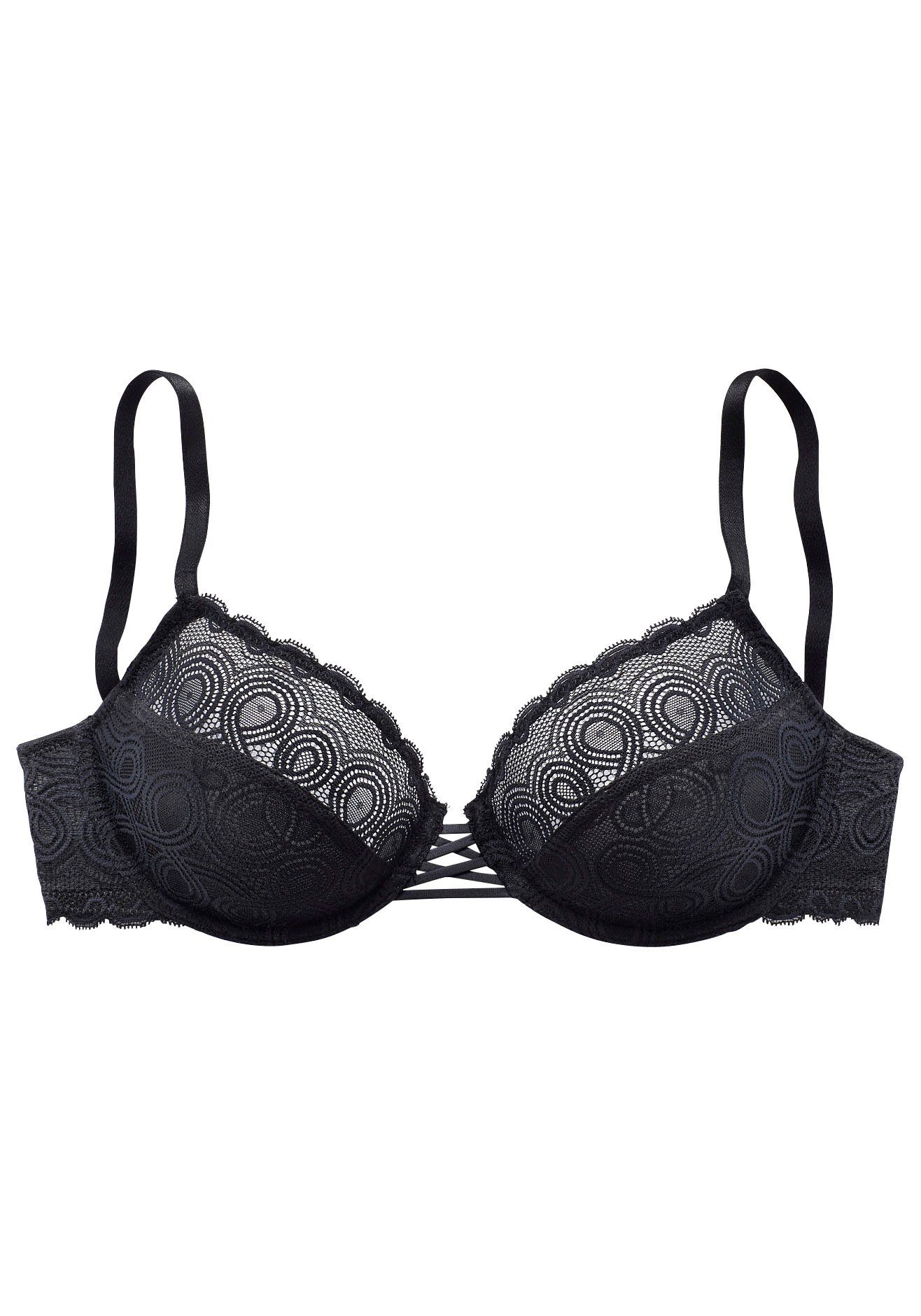 Lascana Beugel-bh met discreet transparant kant, lingerie