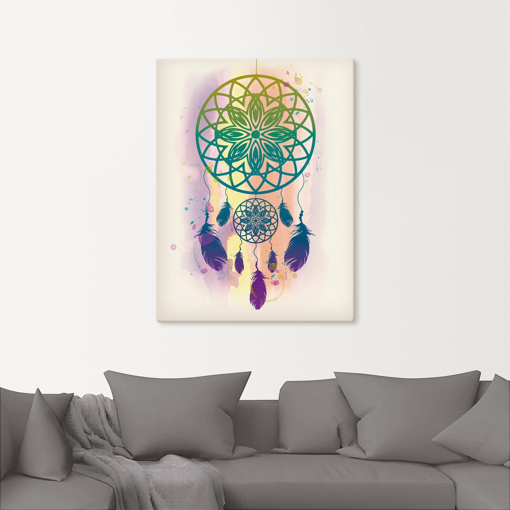 Artland Artprint Dromenvanger waterkleur als artprint op linnen, poster, muursticker in verschillende maten