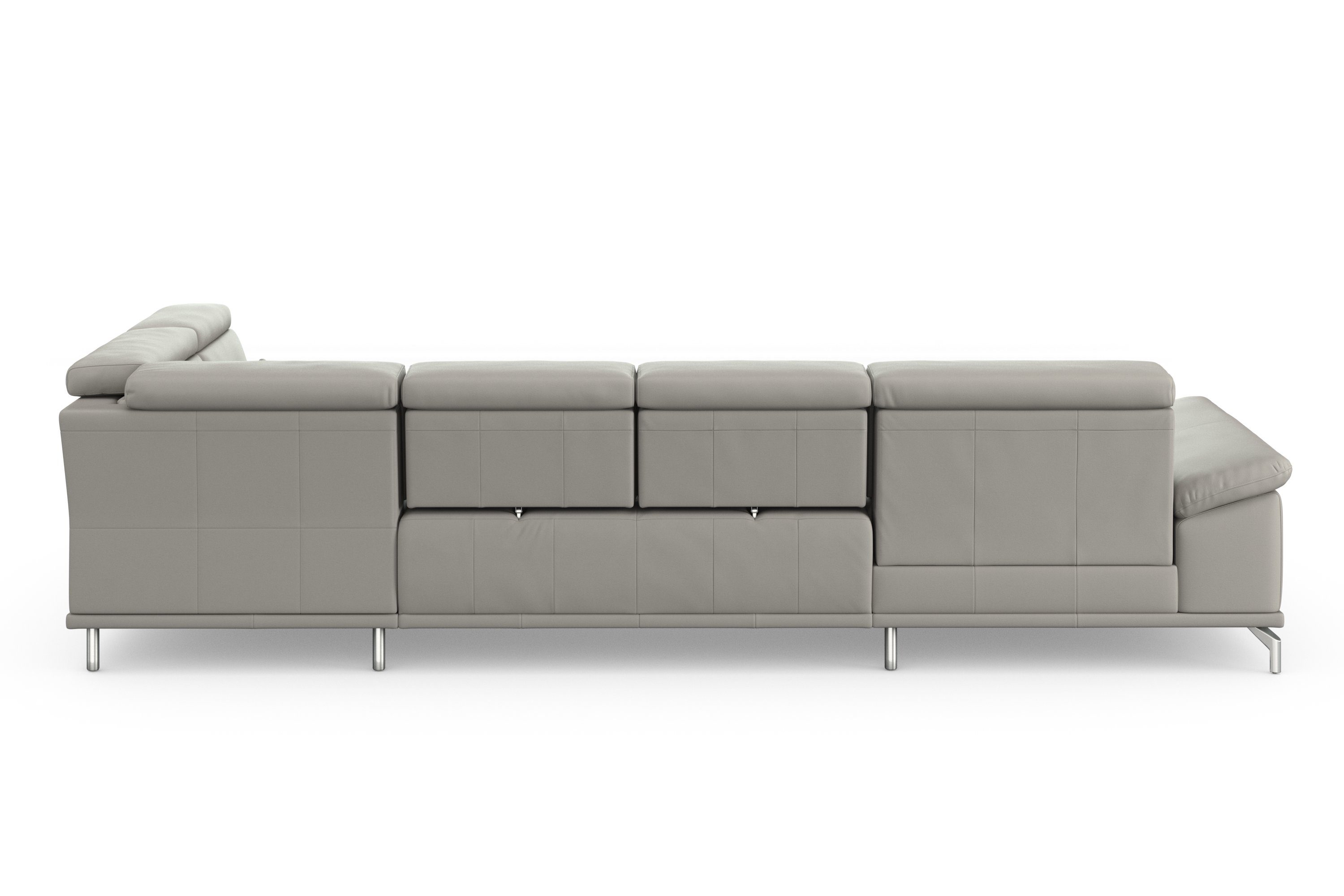 sit&more Zithoek Cabrio U-vorm, met zitdiepteverstelling, arm- en hoofdsteunverstelling