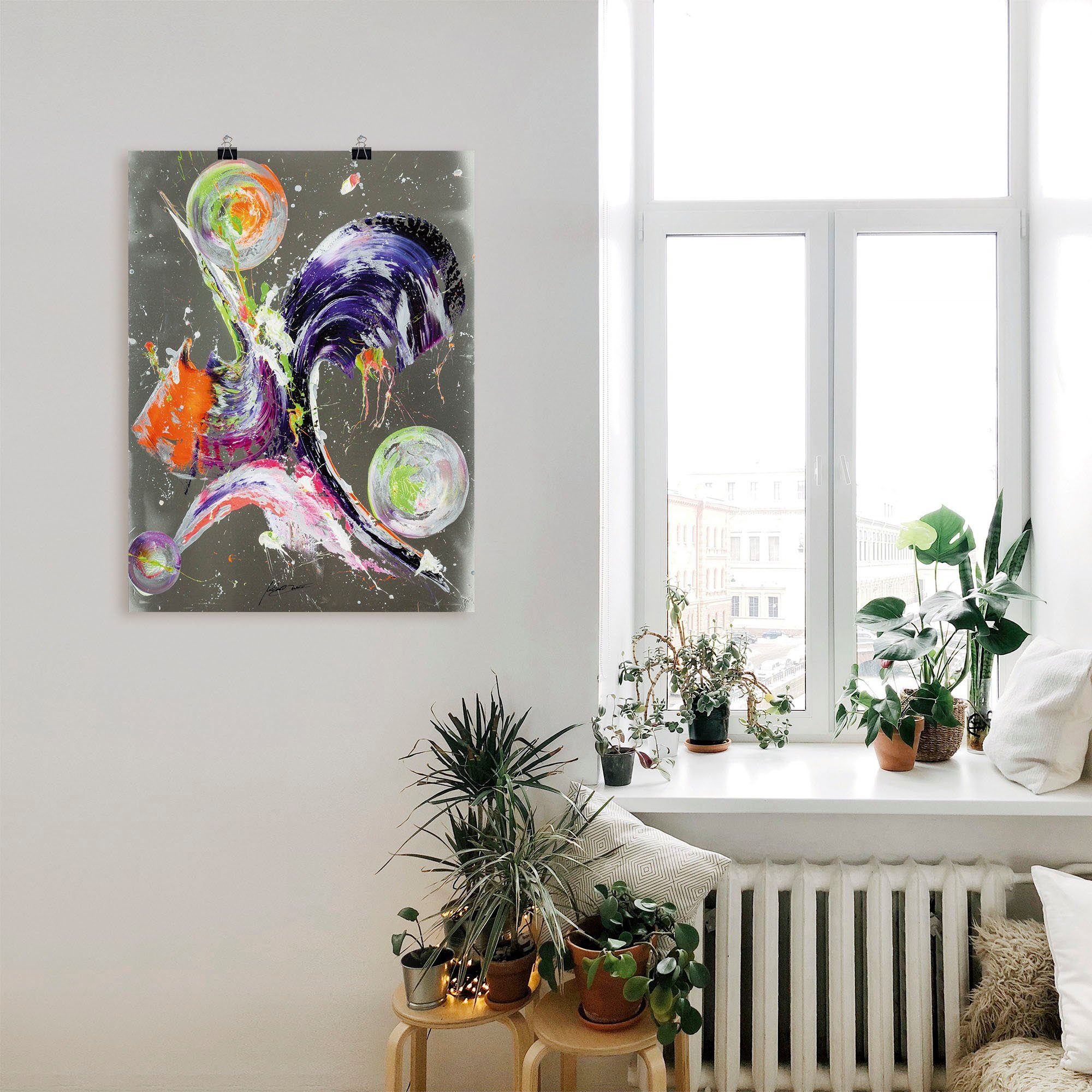Artland Artprint Abstractie XXI als artprint op linnen, poster in verschillende formaten maten