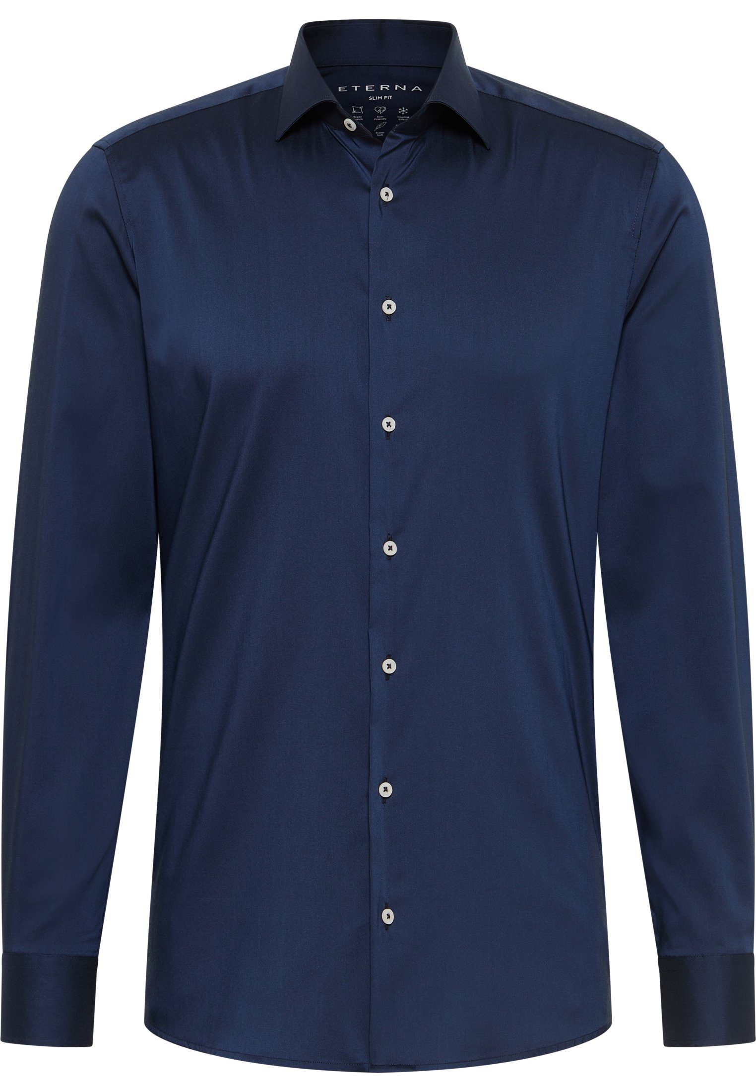 Eterna Overhemd met lange mouwen Slim fit EASY IRON (gemakkelijk te strijken)