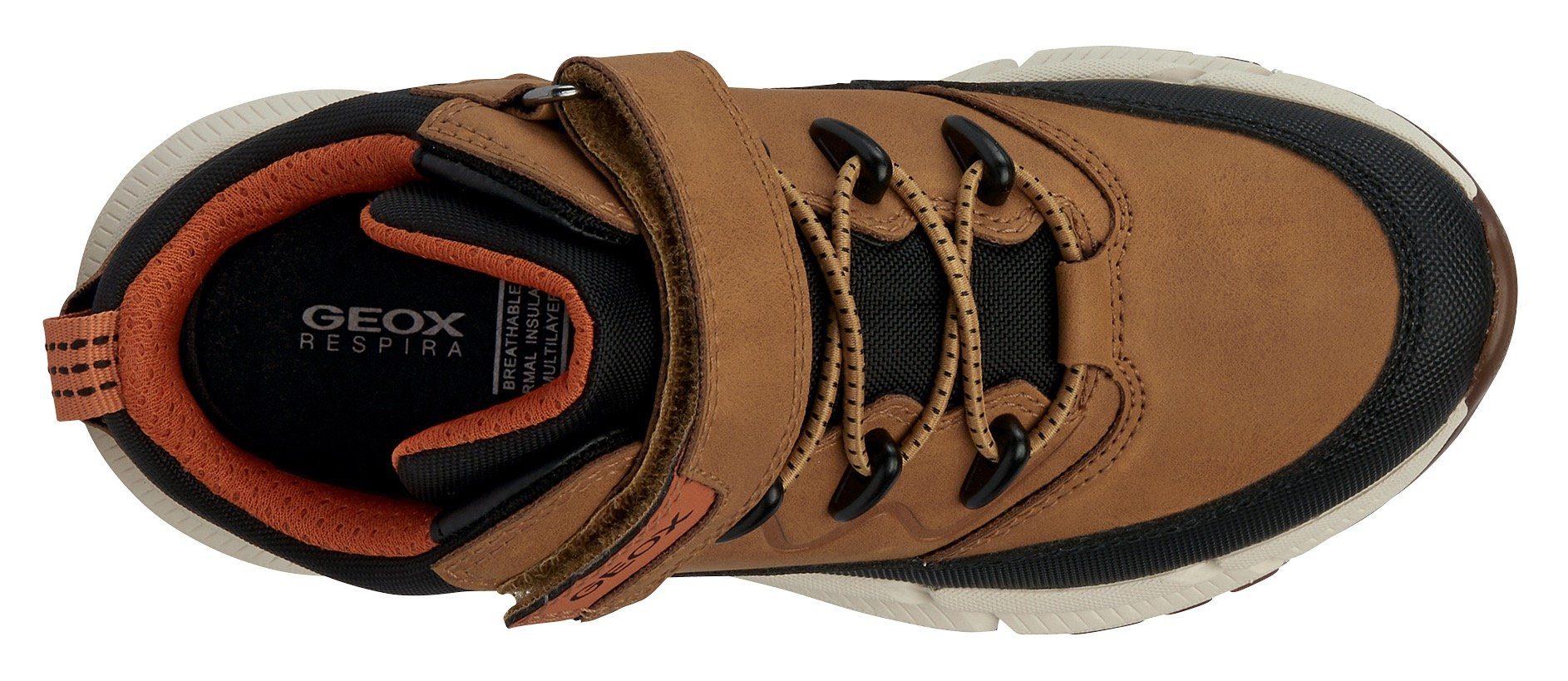Geox Winterlaarzen J FLEXYPER PLUS BOY ABX high top sneaker, veterschoenen met waterafstotende tex-uitrusting