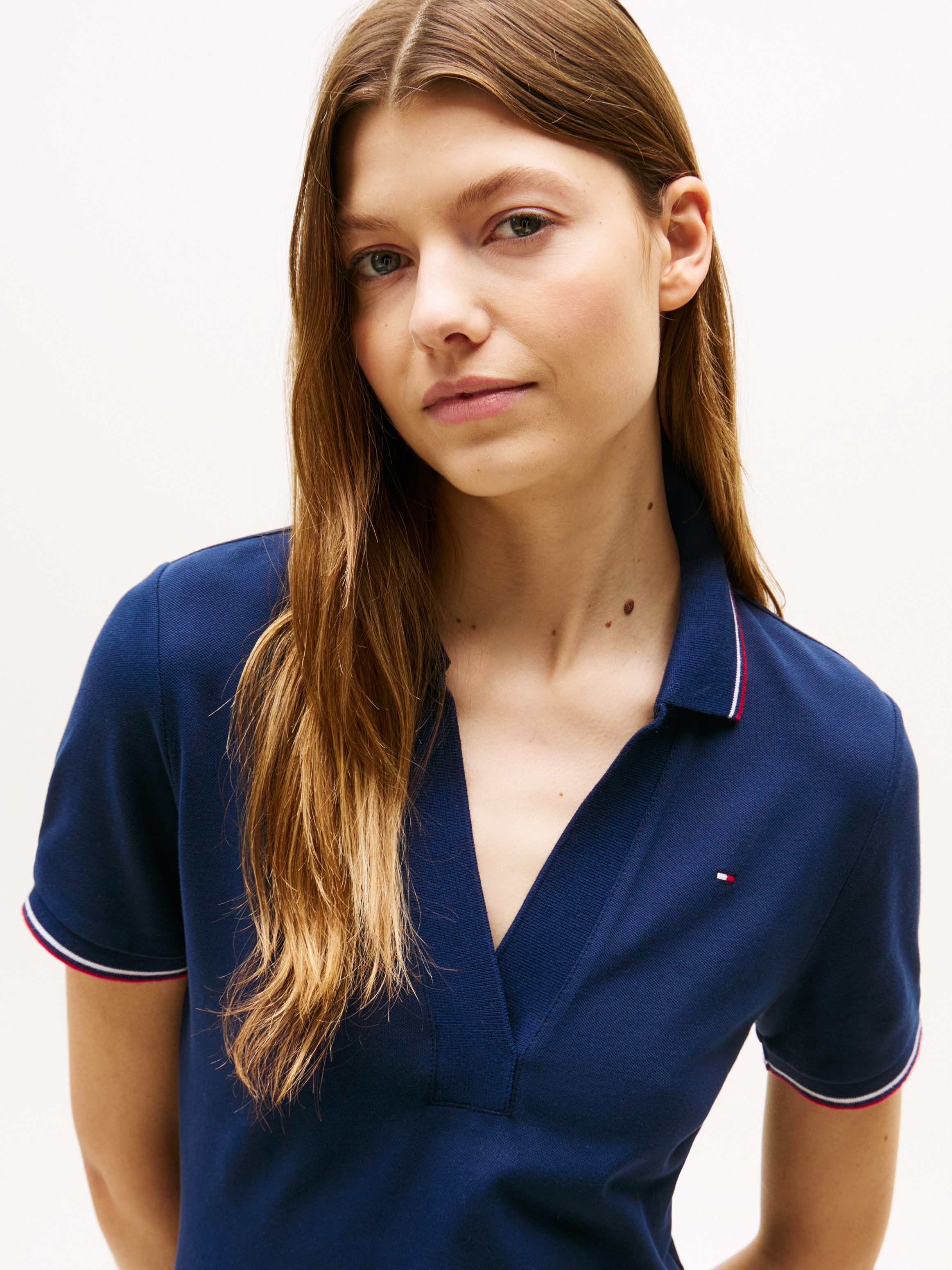 Tommy Hilfiger Polojurk 1985 RWB TIP SLIM POLO DRS