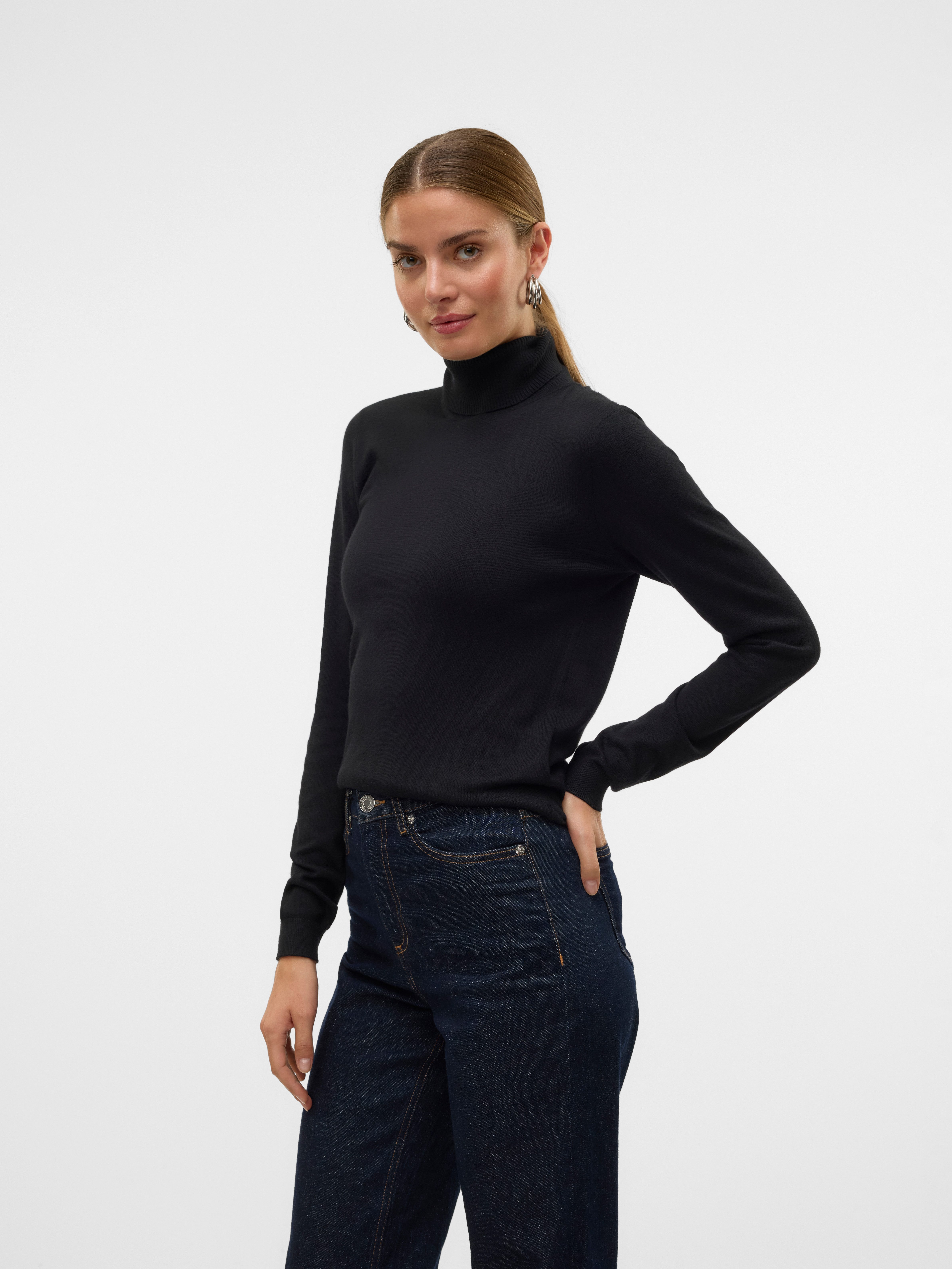 Vero Moda Gebreide trui VMIRIS LS ROLLNECK PULLOVER GA NOOS