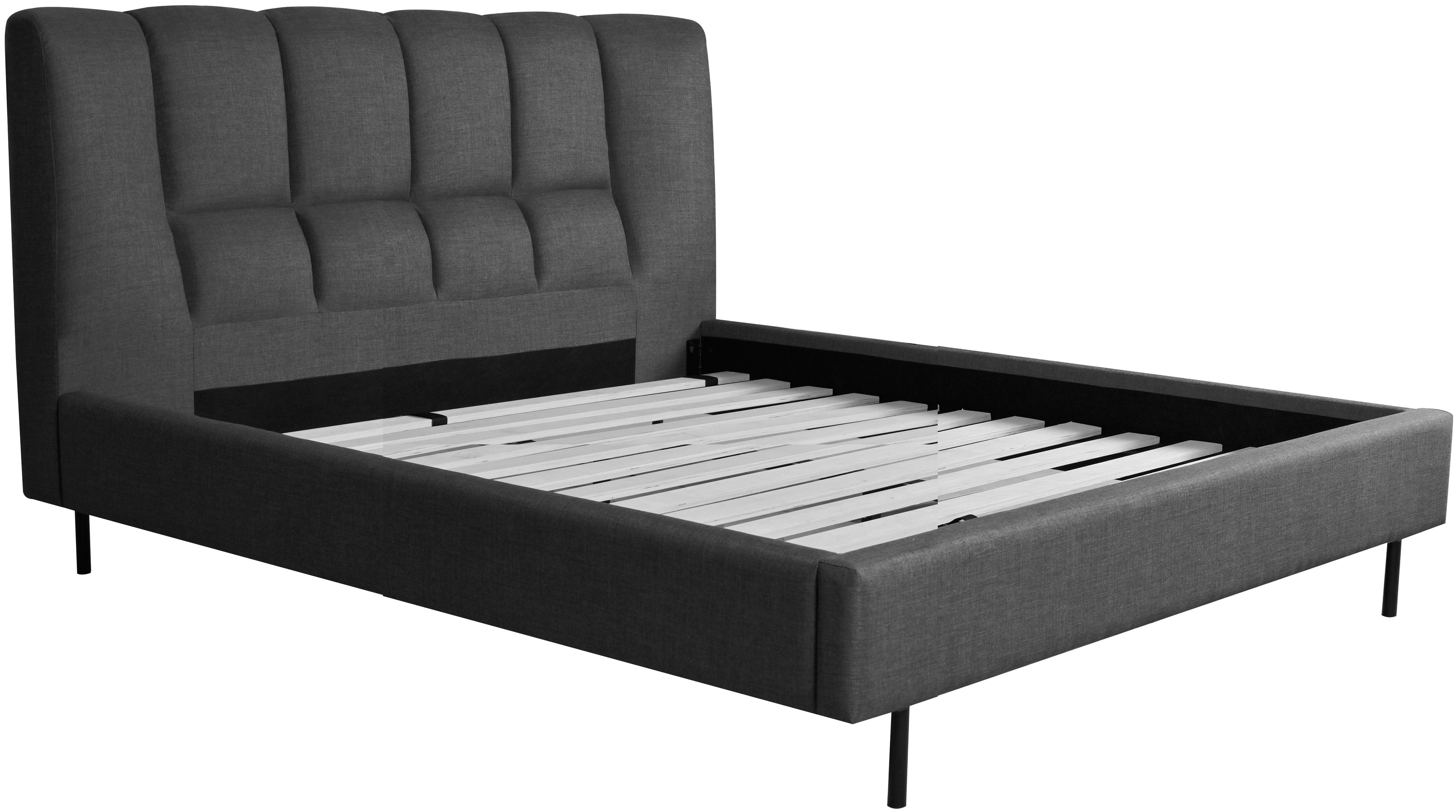 Leonique Gestoffeerd bed Silene inclusief lattenbodem, verkrijgbaar in 140 & 180 cm breedte
