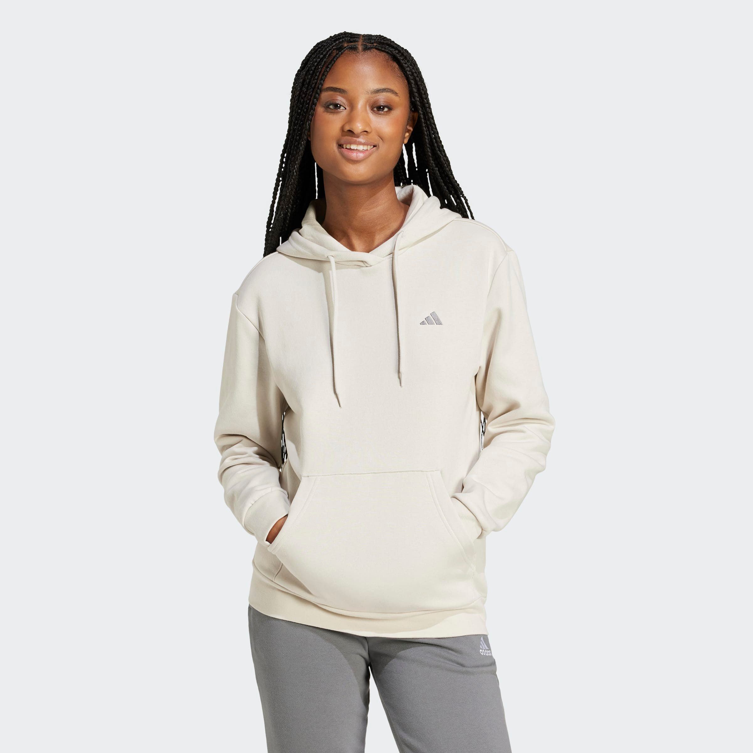 adidas Sportswear Hoodie W SL FC HD dames vesten maat XS beige