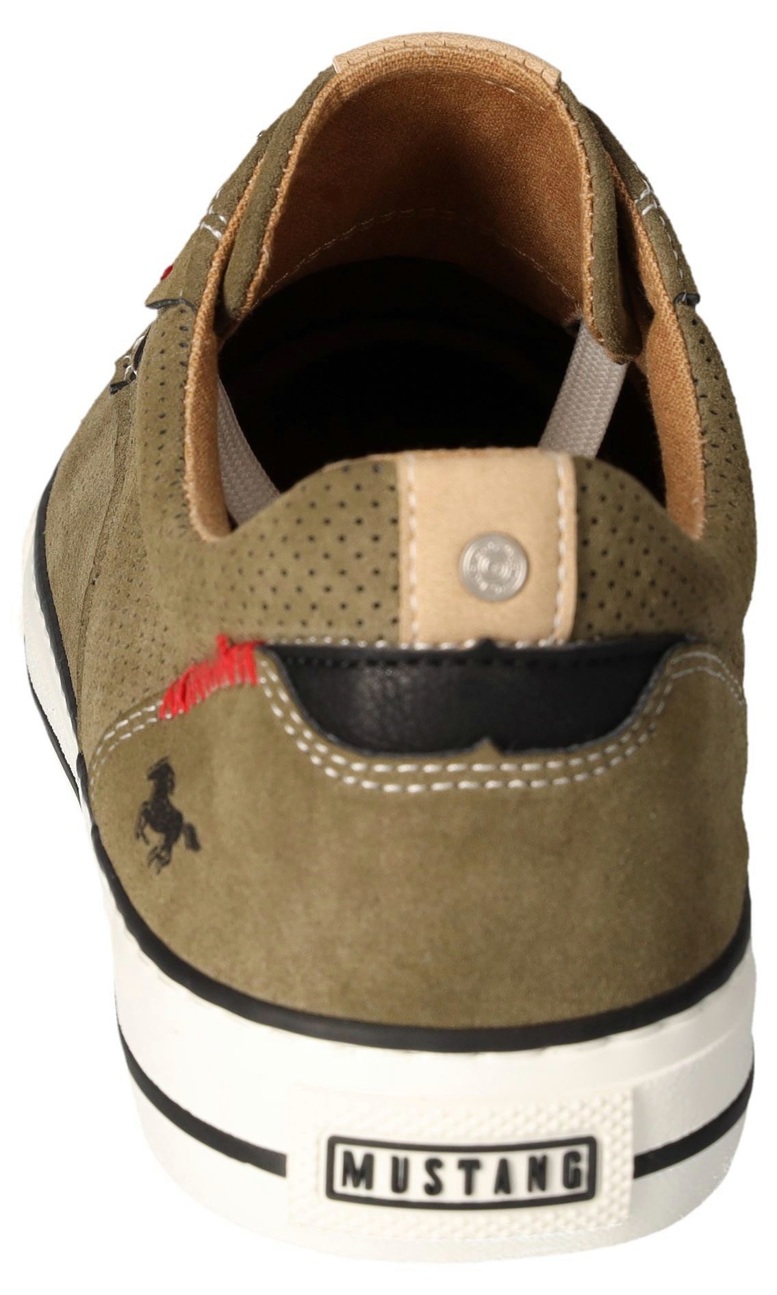 Mustang Shoes Sneakers , vrijetijdsschoen, lage schoen, veterschoen met siernaad