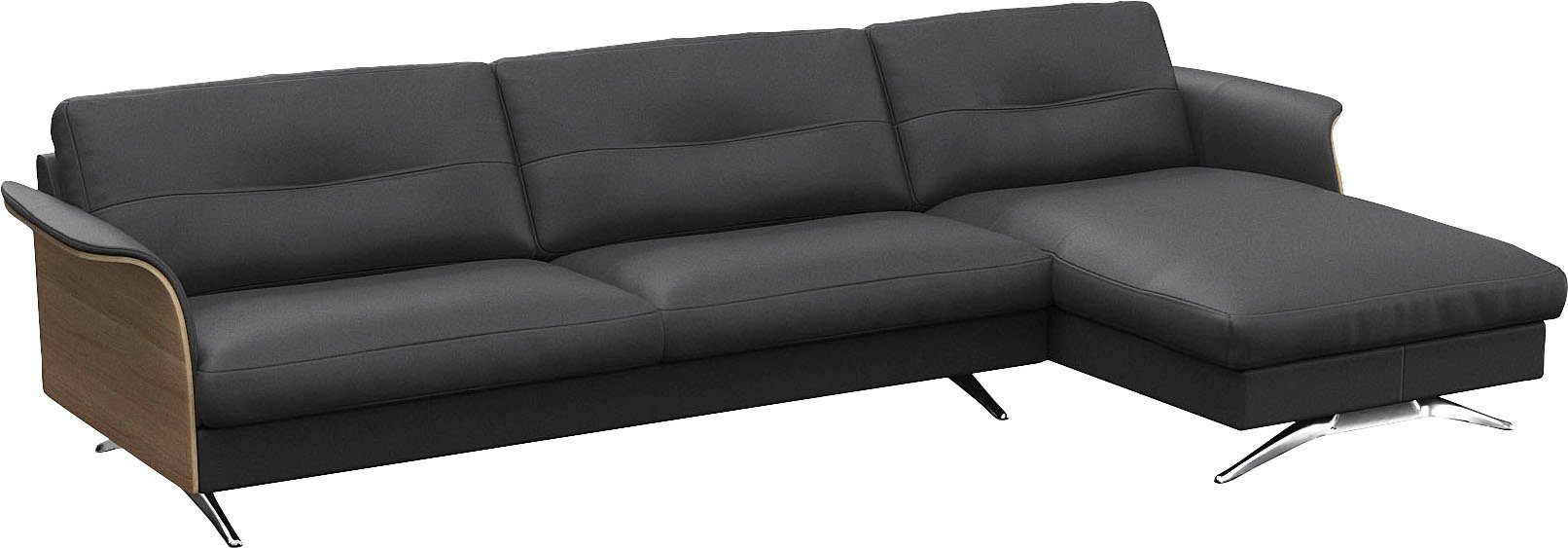 FLEXLUX Hoekbank Glow, super comfortabel door hoogwaardige zitconstructie met binnenvering, L-vorm