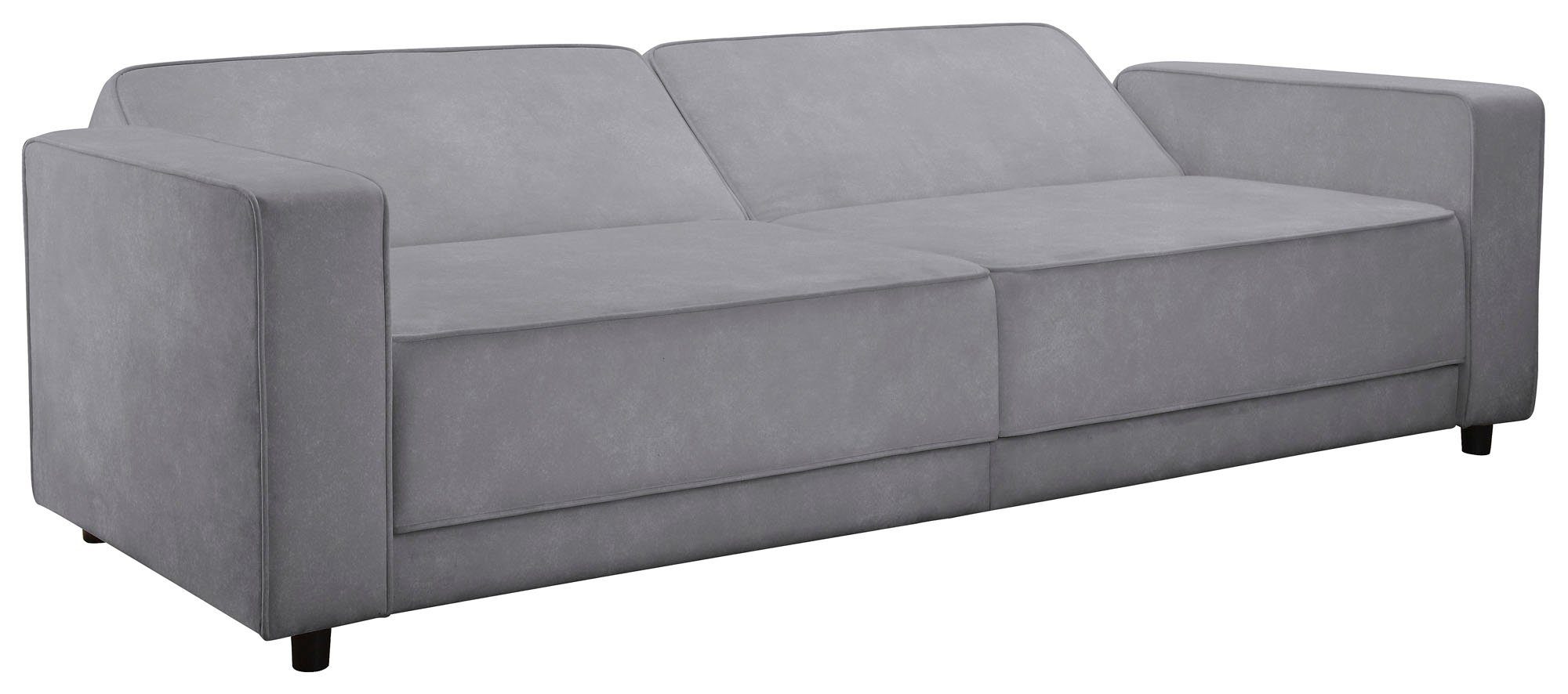 Dorel Home 3-zitsbank Allie slaapbank 225 cm Slaapbank functie (108/190cm), trendy ribfluweel of onderhoudsvriendelijk velours