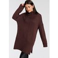 only coltrui onltatiana l-s rollneck pullover in oversized look rood