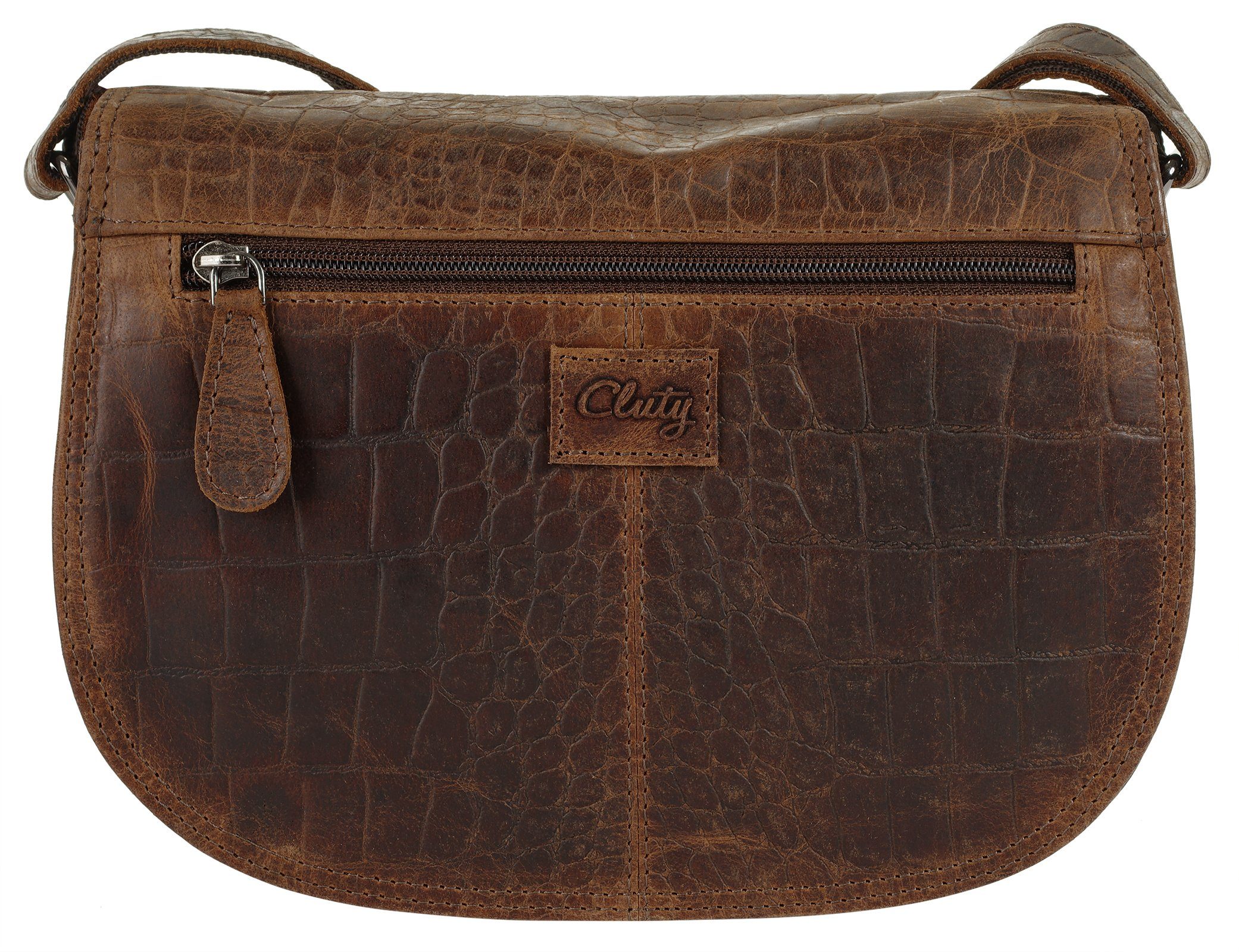 Cluty Schoudertas echt leder