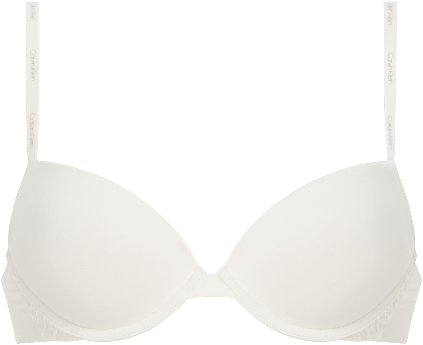 Calvin Klein Push-up-bh PUSH UP PLUNGE met logo-print op de bandjes