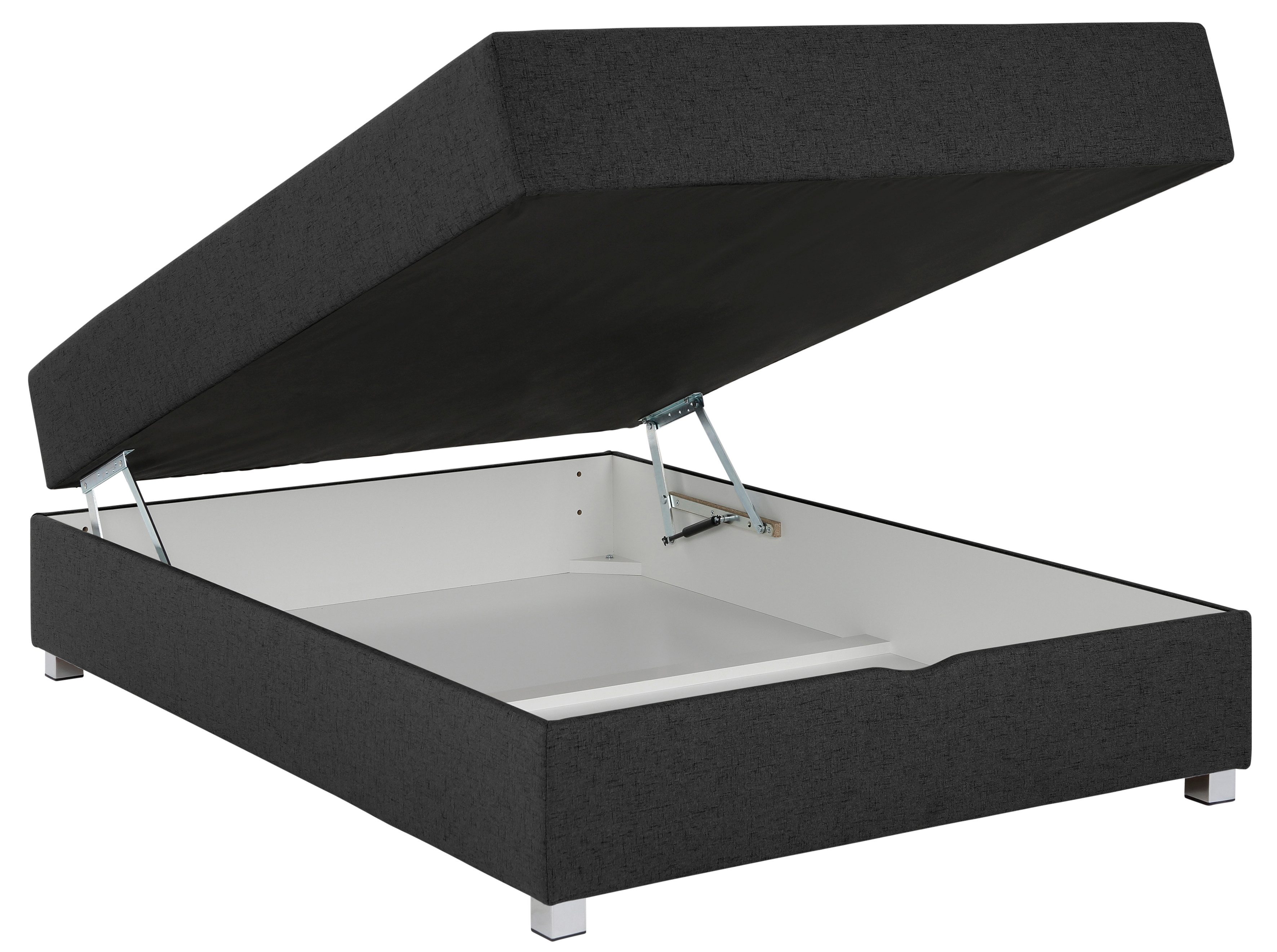 INOSIGN Boxspring Alexis zonder hoofdbord - ideaal voor ruimtes met schuine plafonds, in 4 breedten