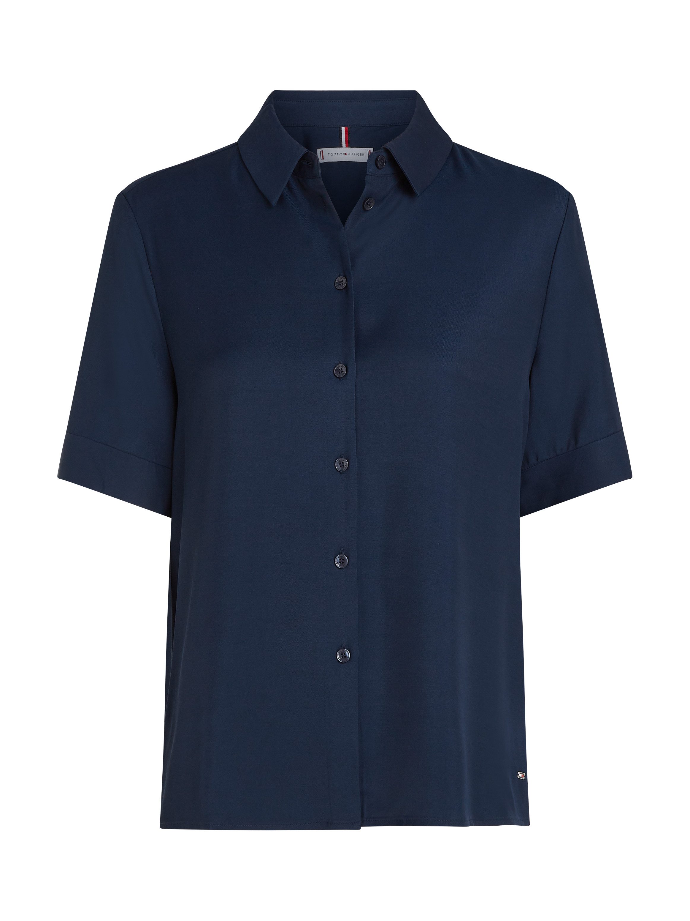 Tommy Hilfiger Shirt met korte mouwen SOFT VISCOSE S/S SHIRT