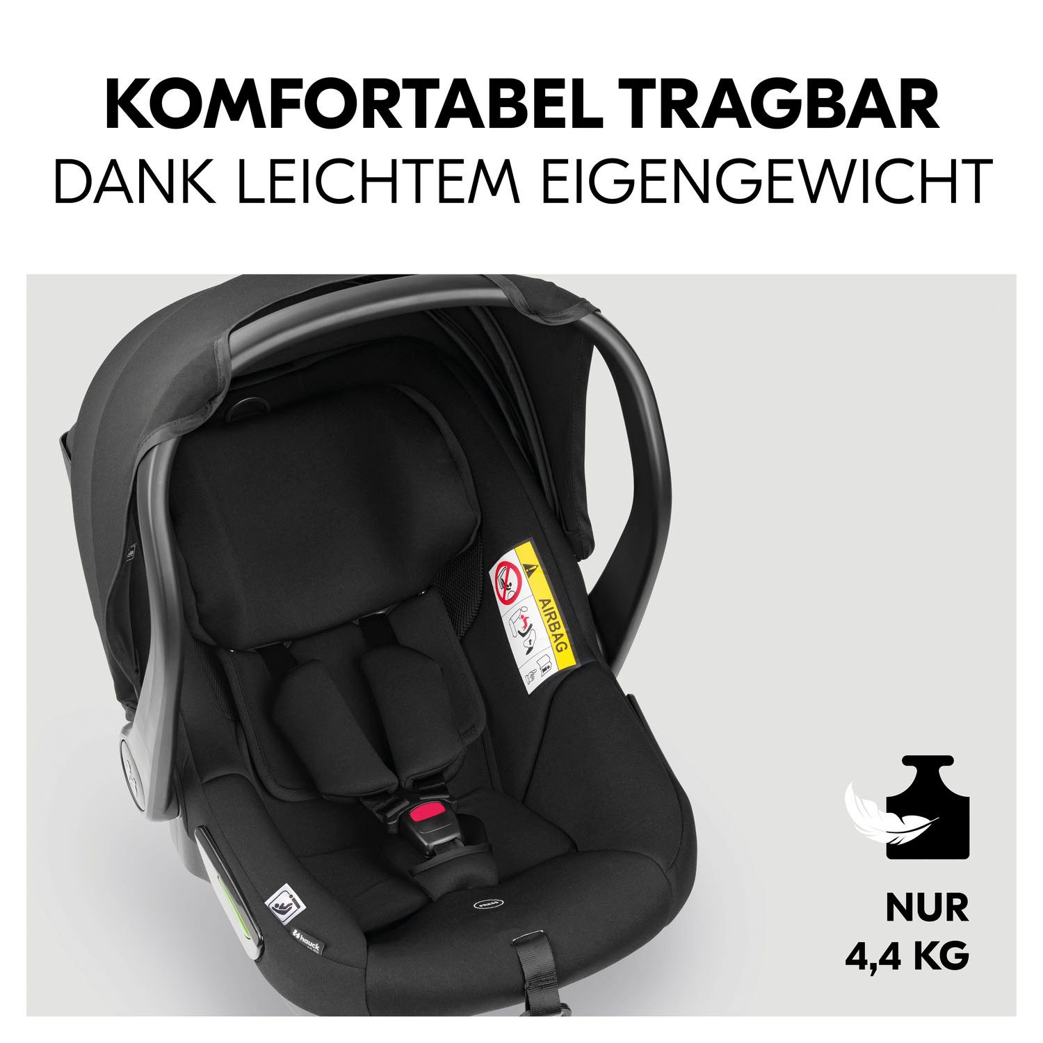 Hauck Babyzitje Drive N Care inclusief basis en newborn-inzet (set, 2-delig)