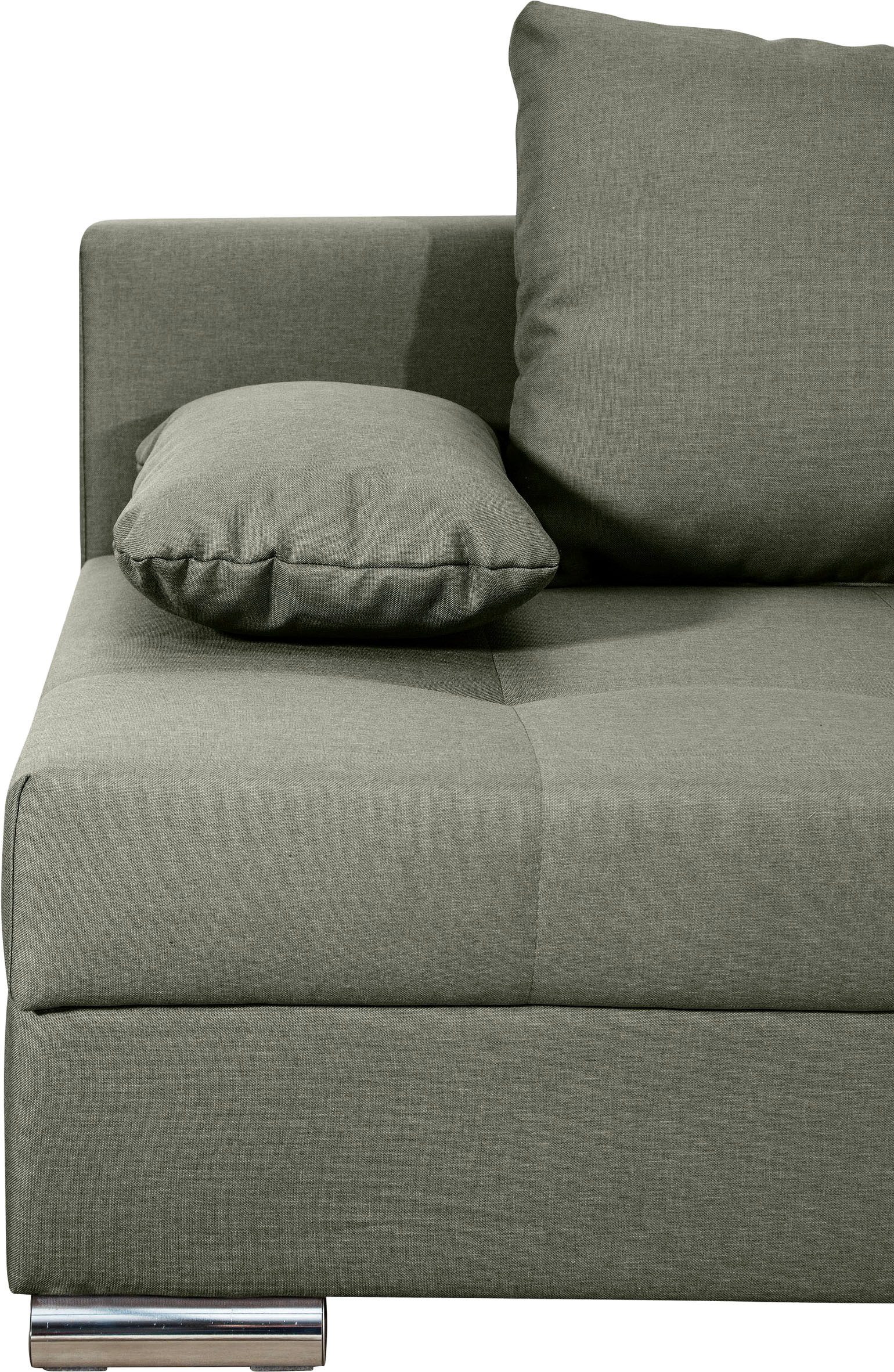 COLLECTION AB Slaapbank Tania met bedfunctie en bedlade comfortabele zitcomfort: veren-kern bekleding, inclusief rugkussen