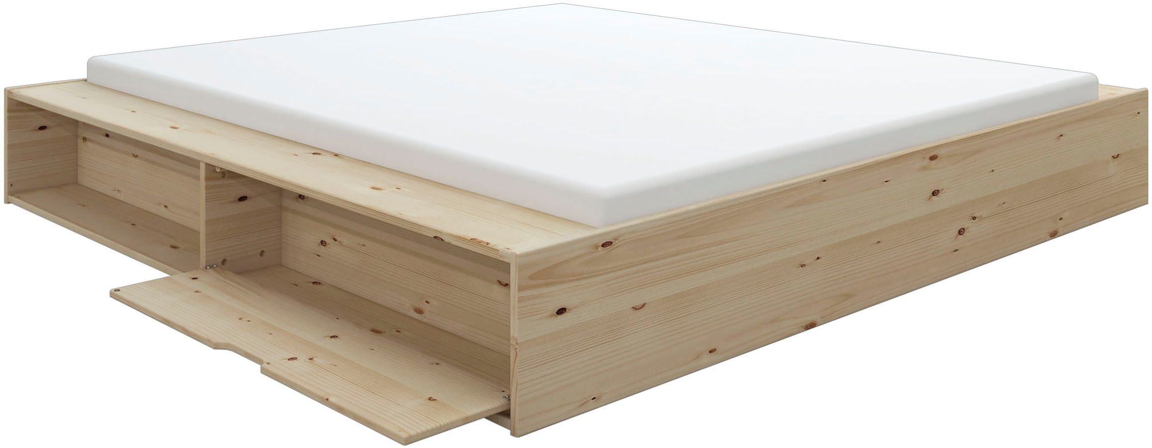 Home affaire Massief houten ledikant Erno, OTTOs keuze, BESTSELLER, opbergbank futonbed, 275KG belastbaar