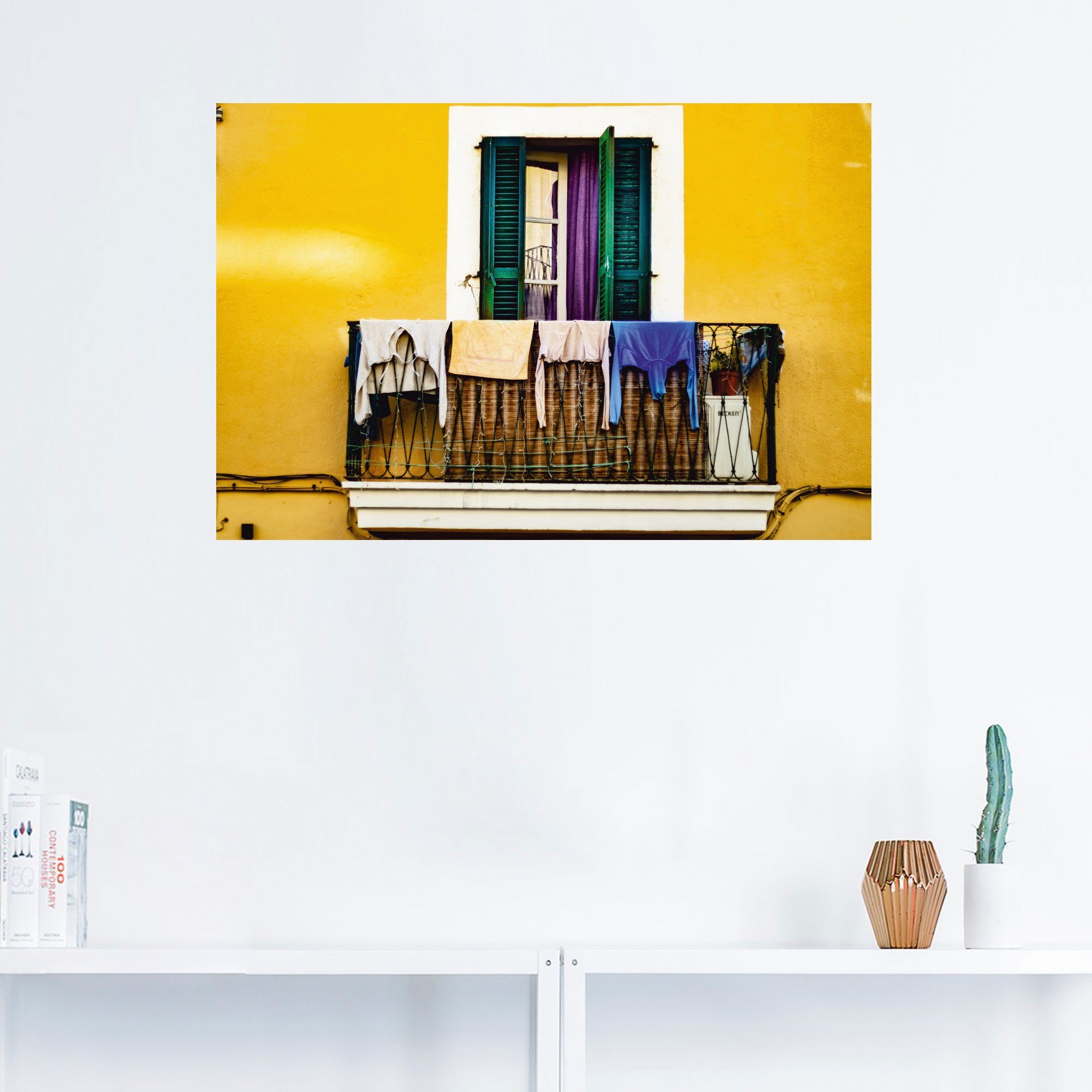 Artland Artprint Oude binnenstad woning als artprint van aluminium, artprint op linnen, muursticker of poster in verschillende maten