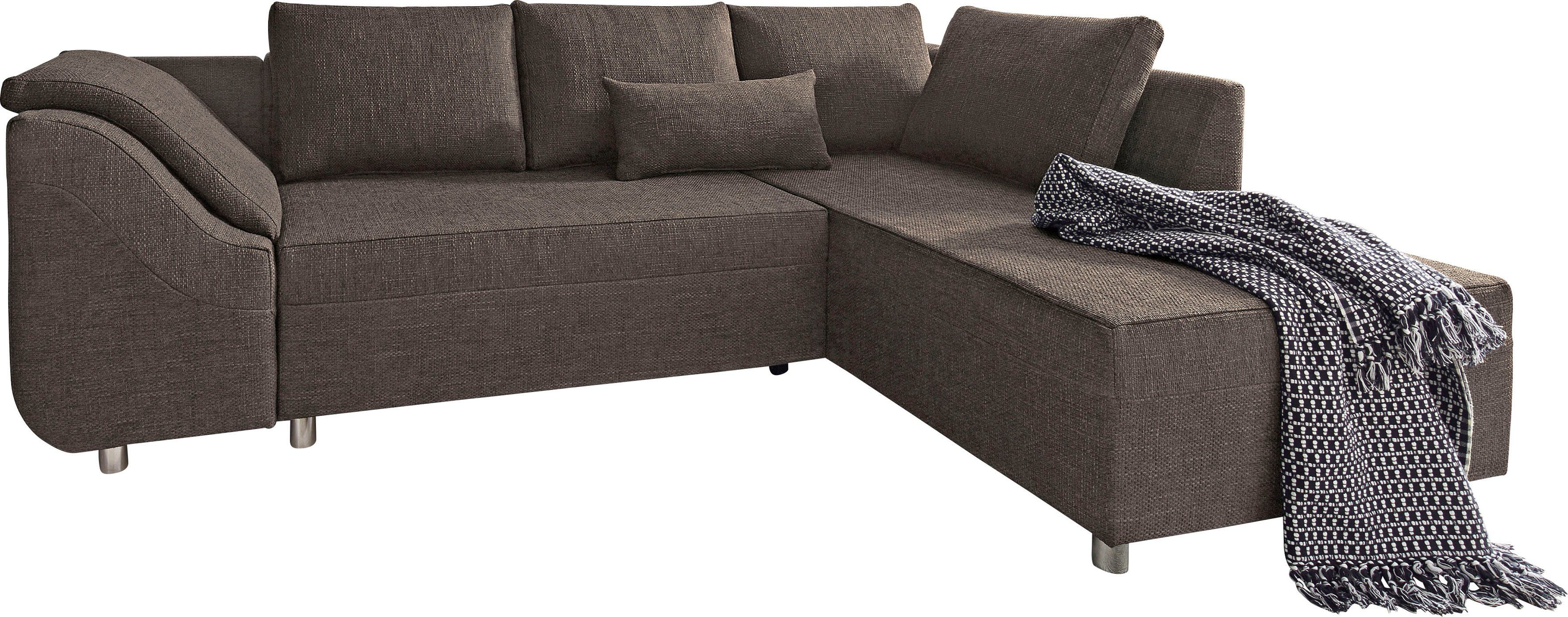 COLLECTION AB Hoekbank Sally L-vorm met en zonder slaapfunctie, inclusief losse rug- en sierkussens