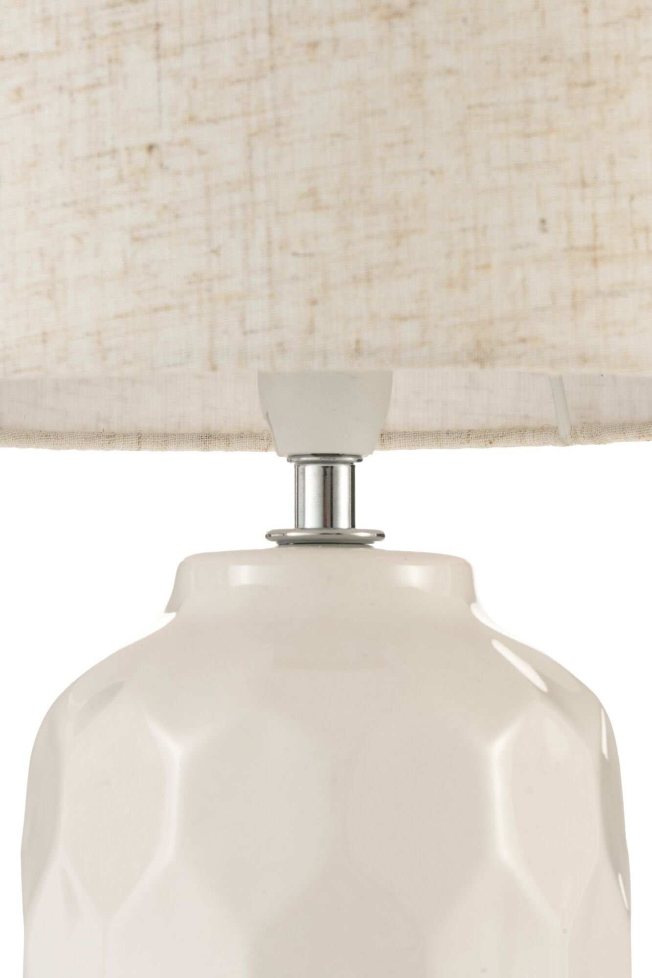 Pauleen Tafellamp Charming Sparkle max.20W crème stof/keramiek