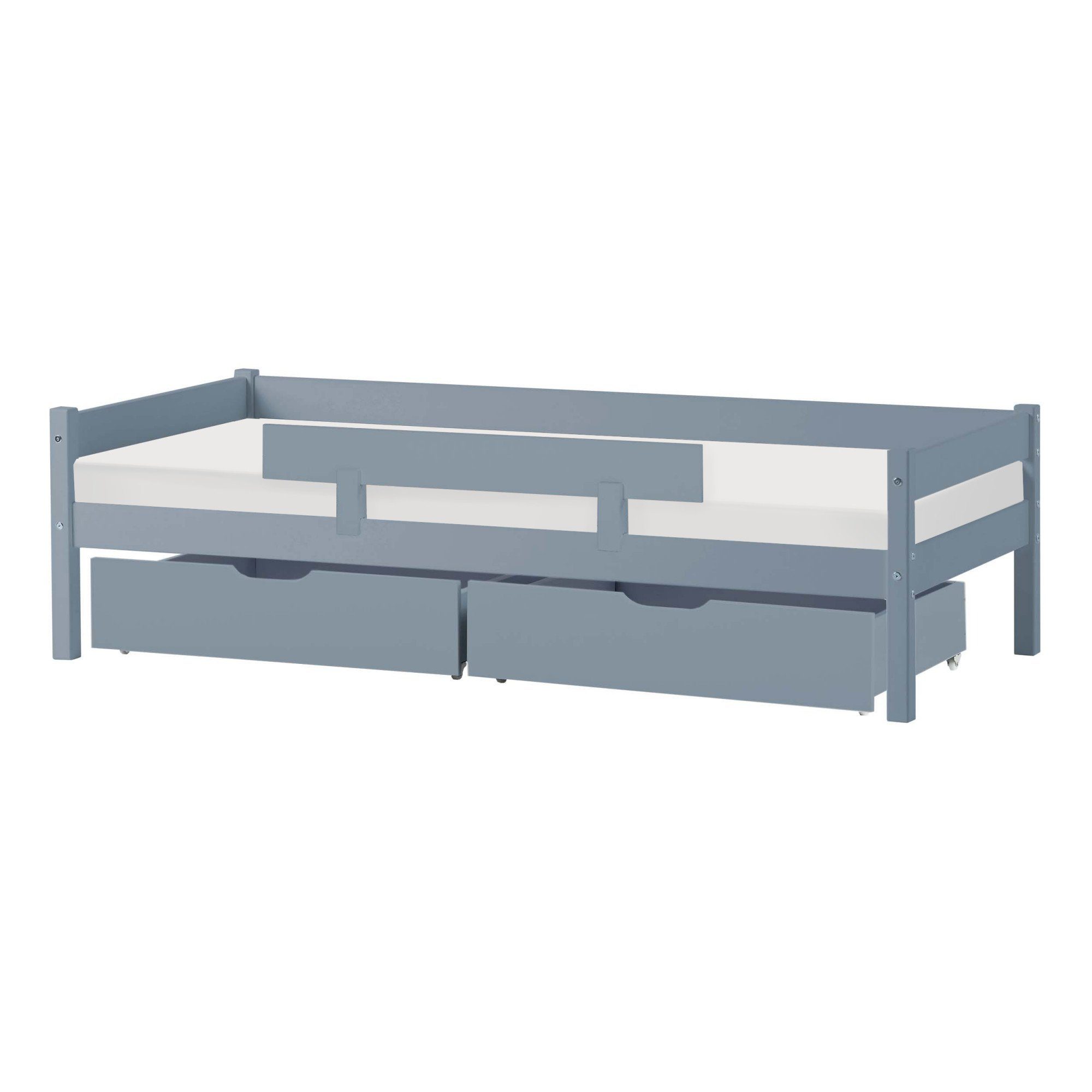 Lüttenhütt Kinderbed ECO One Kinderbed met valbeveiliging, met 2 laden