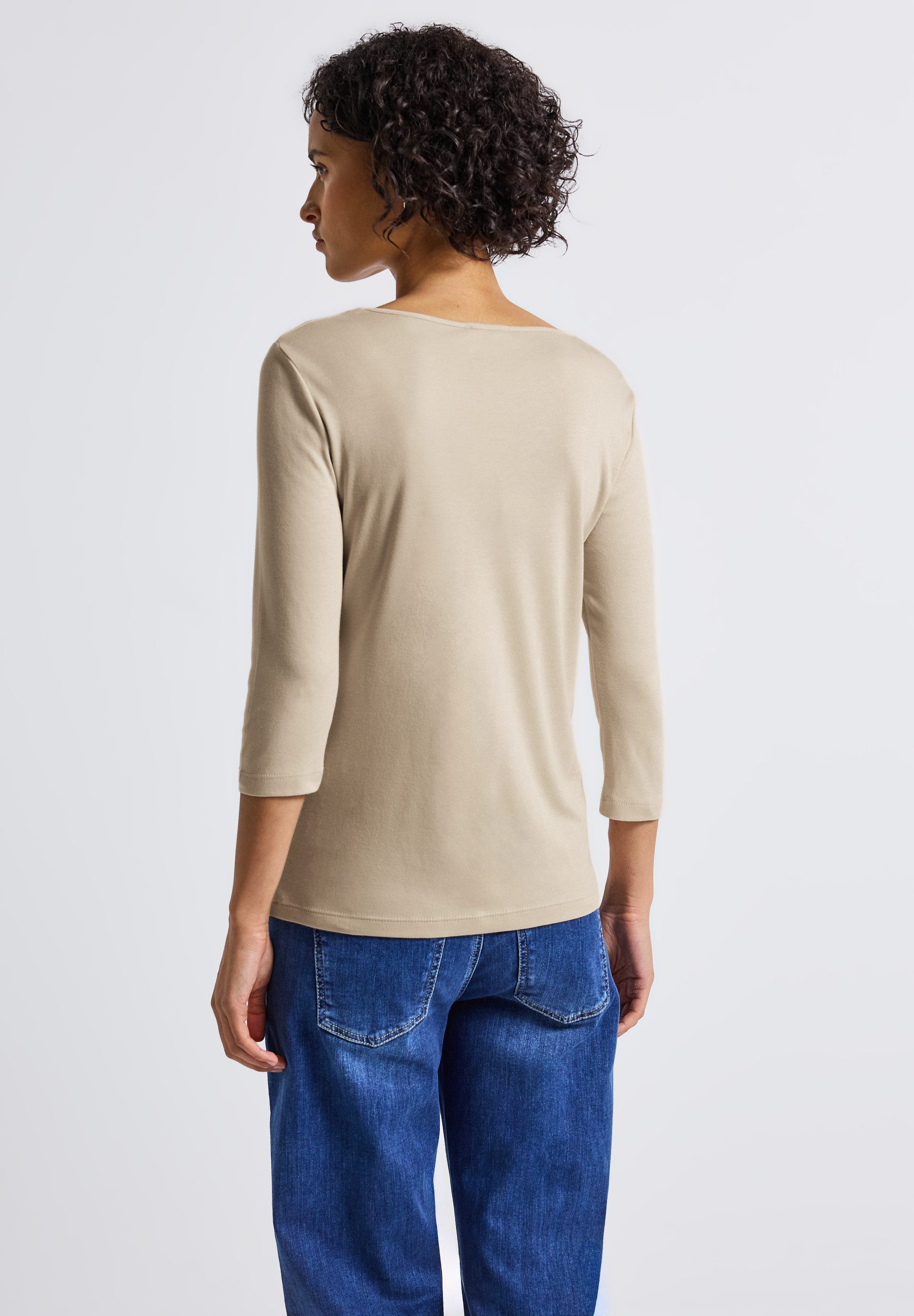 STREET ONE Shirt met ronde hals Style Pania met een ronde hals