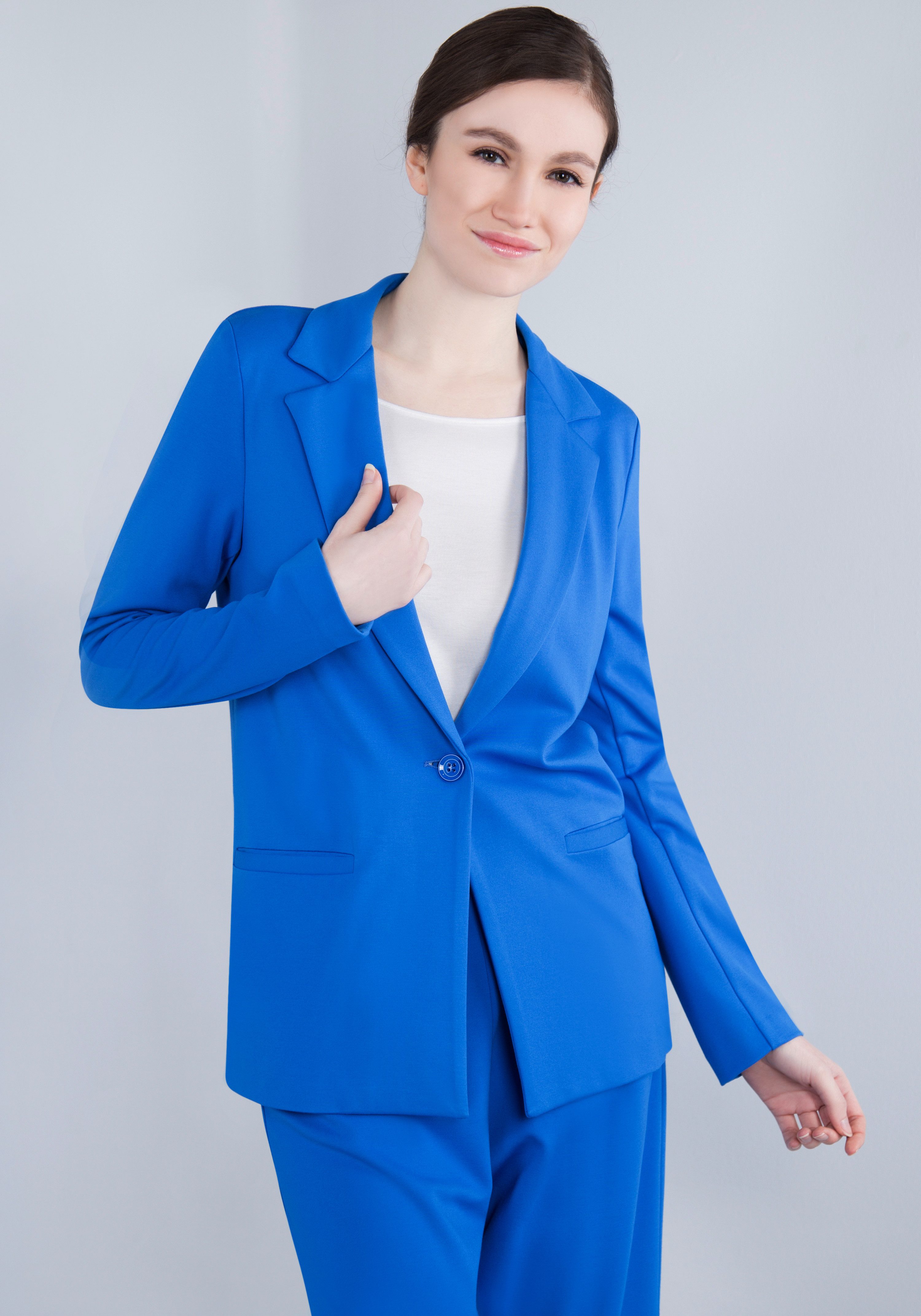 IMPERIAL Lange blazer met stretch