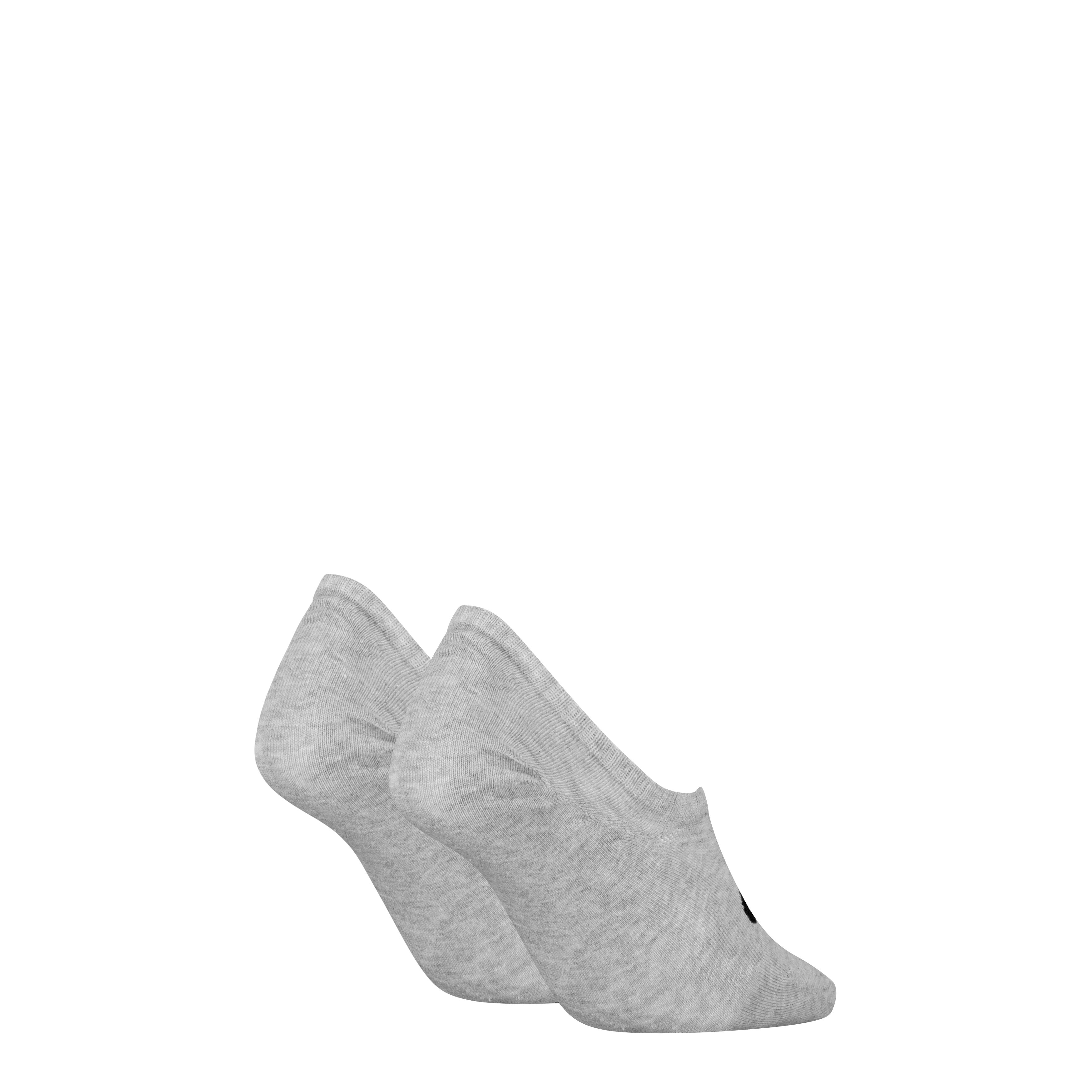 Calvin Klein Jeans Enkelsokken CKJ WOMEN FOOTIE HIGH CUT 2P MONOGRAM Met grote logoborduring aan de voorkant (2 paar)